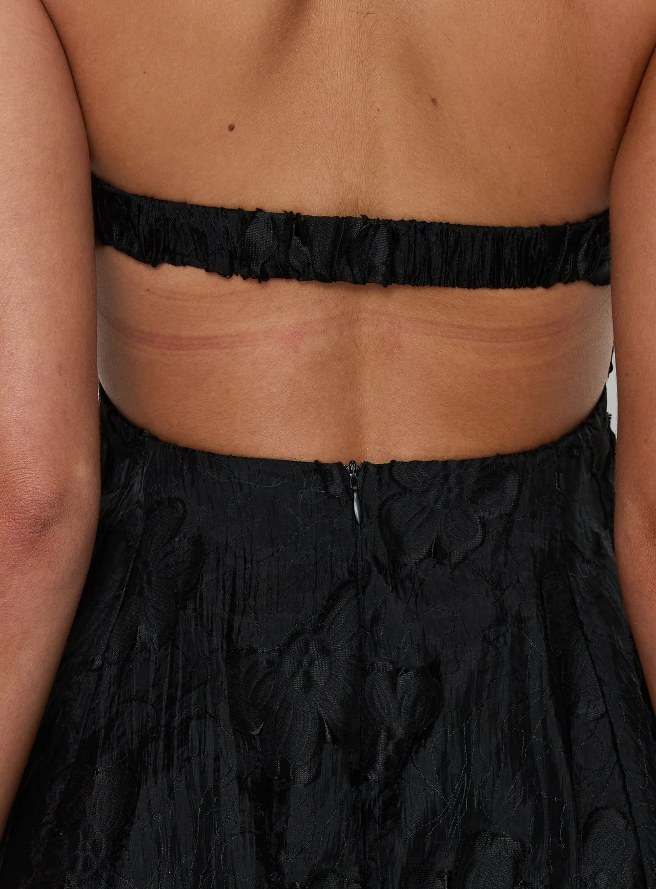 Loulani Strapless Mini Dress Black - Image 5