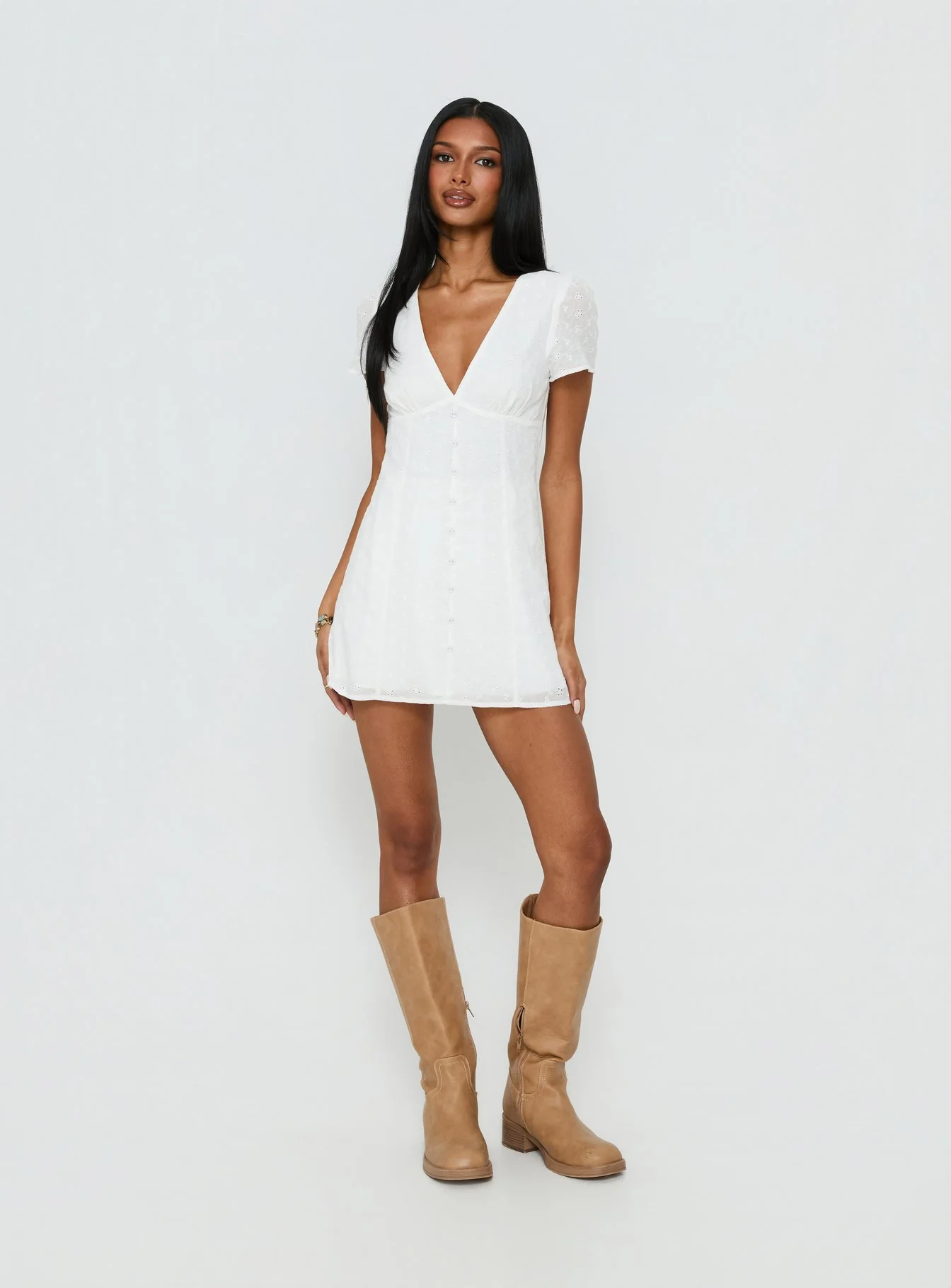 Loveliness Playsuit White Anglaise - Image 3