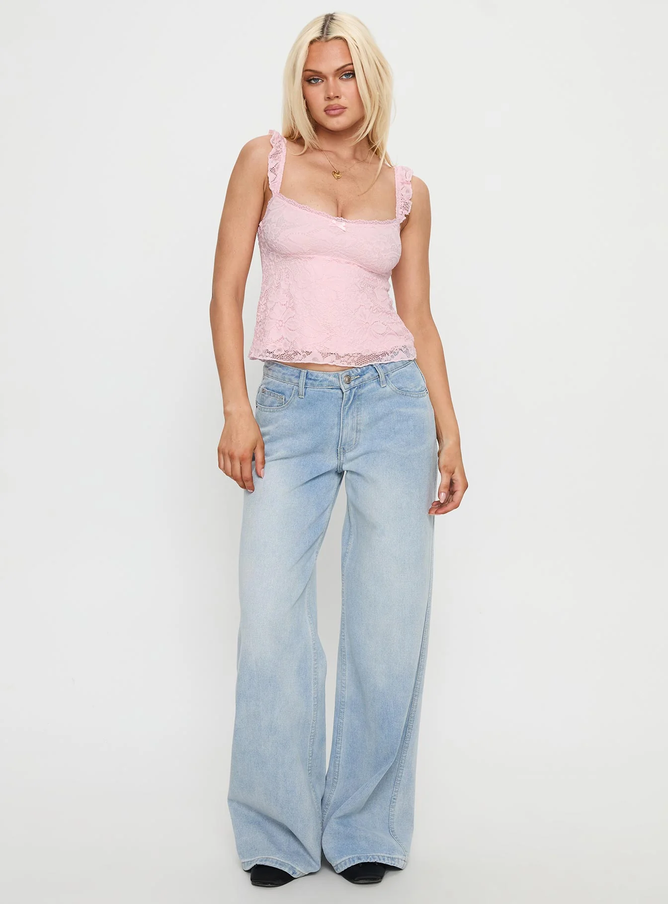 Madaleine Lace Top Pink - Image 3