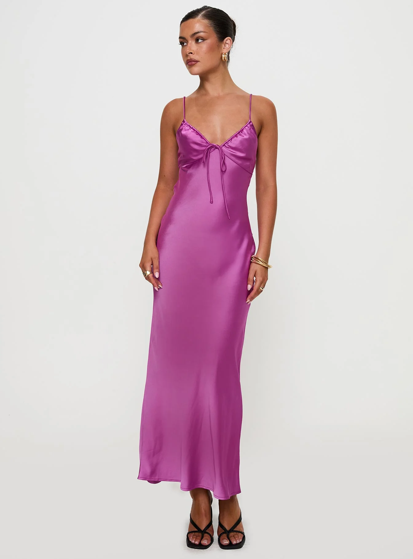 Maguire Maxi Dress Purple - Image 3