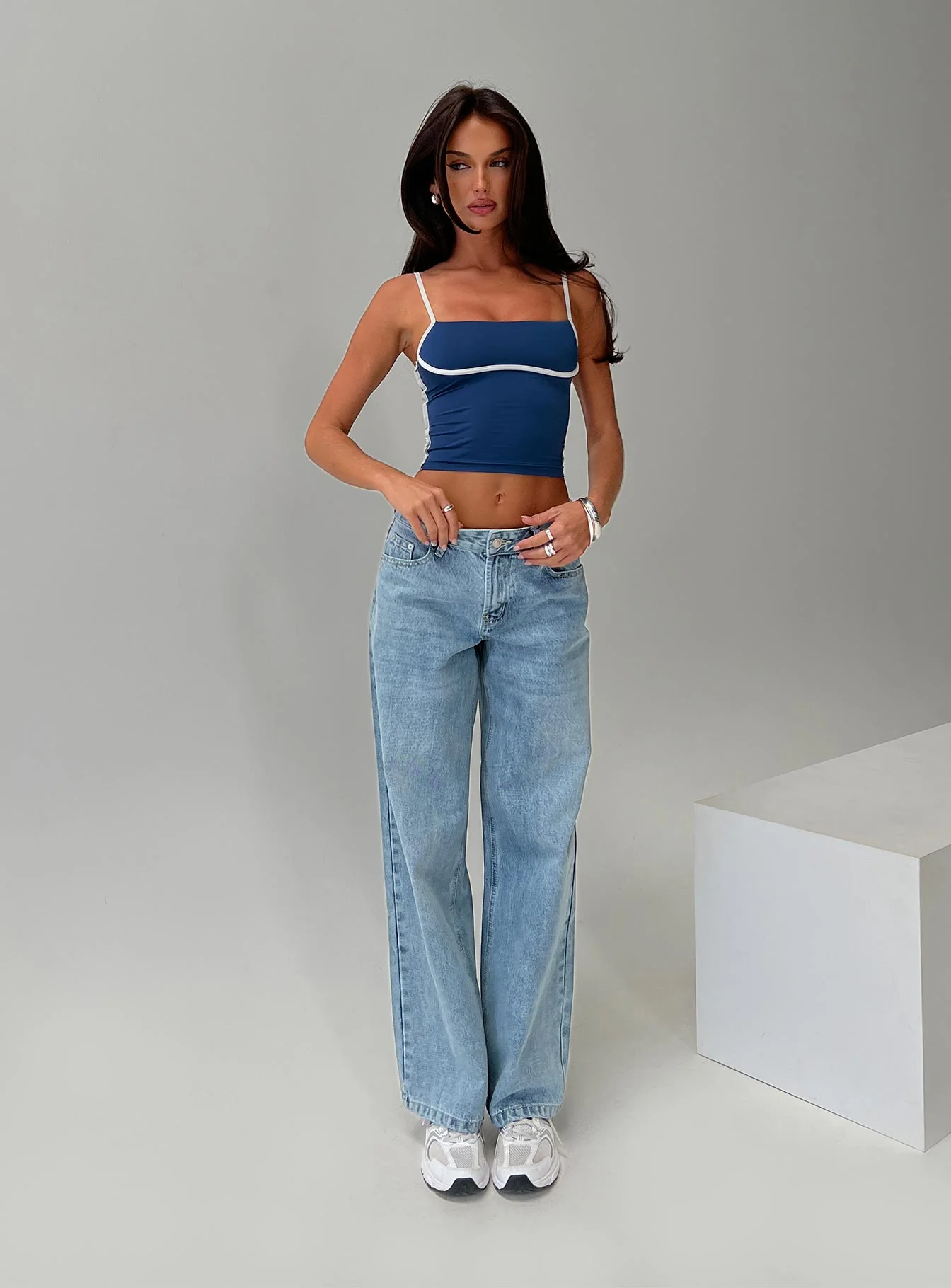 Maidenwell Contrast Top Blue - Image 8