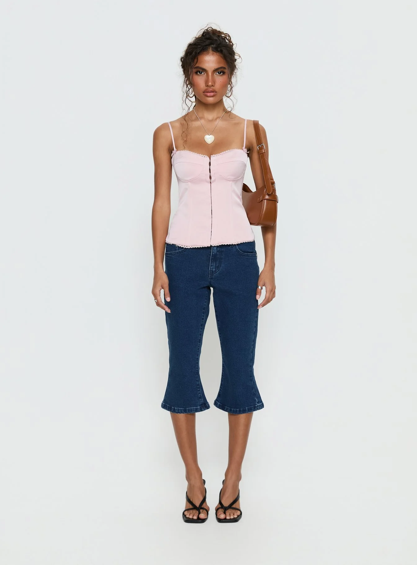Maralyne Satin Corset Top Soft Pink - Image 7