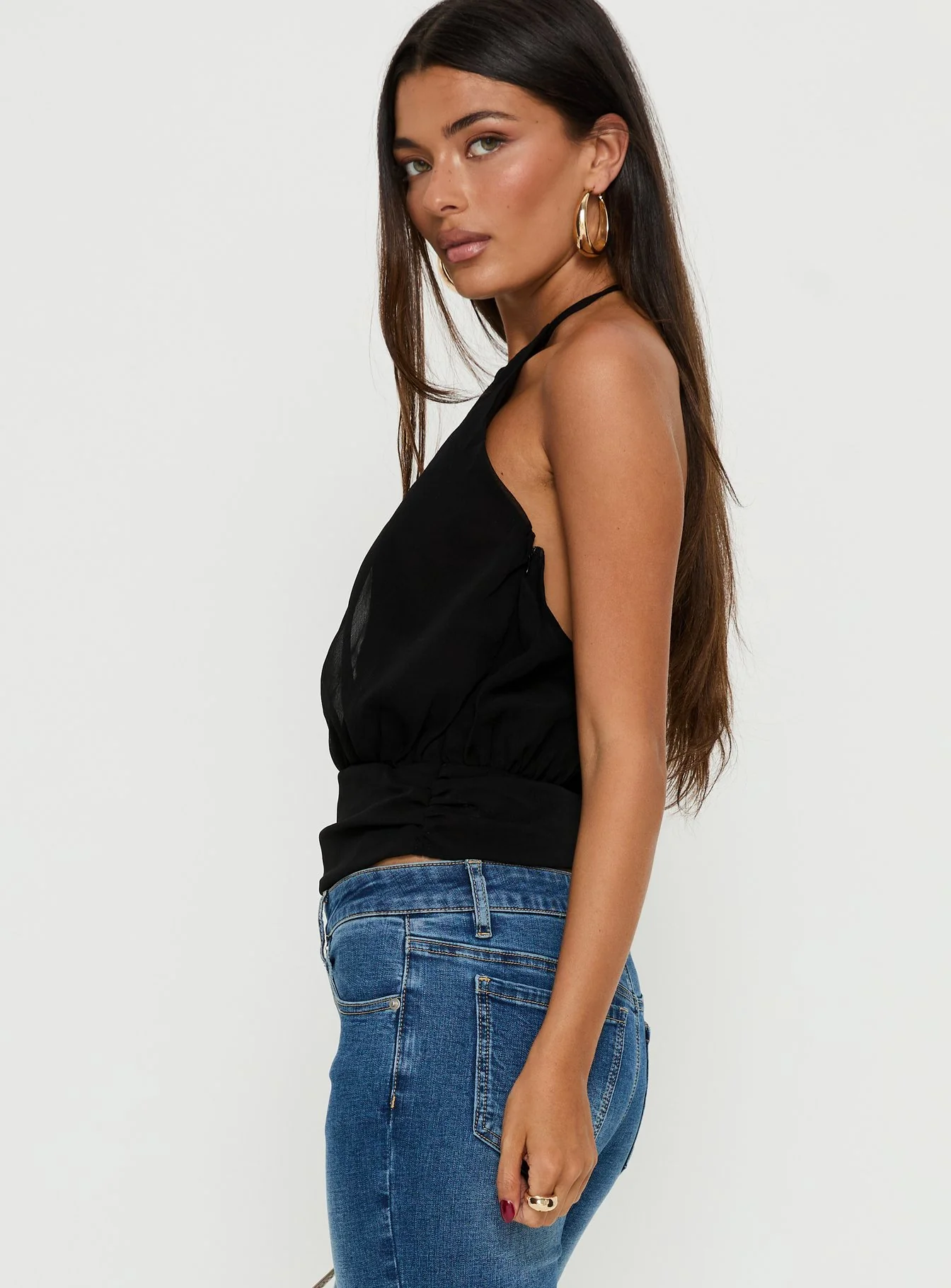 Marolyn Keyhole Top Black - Image 4