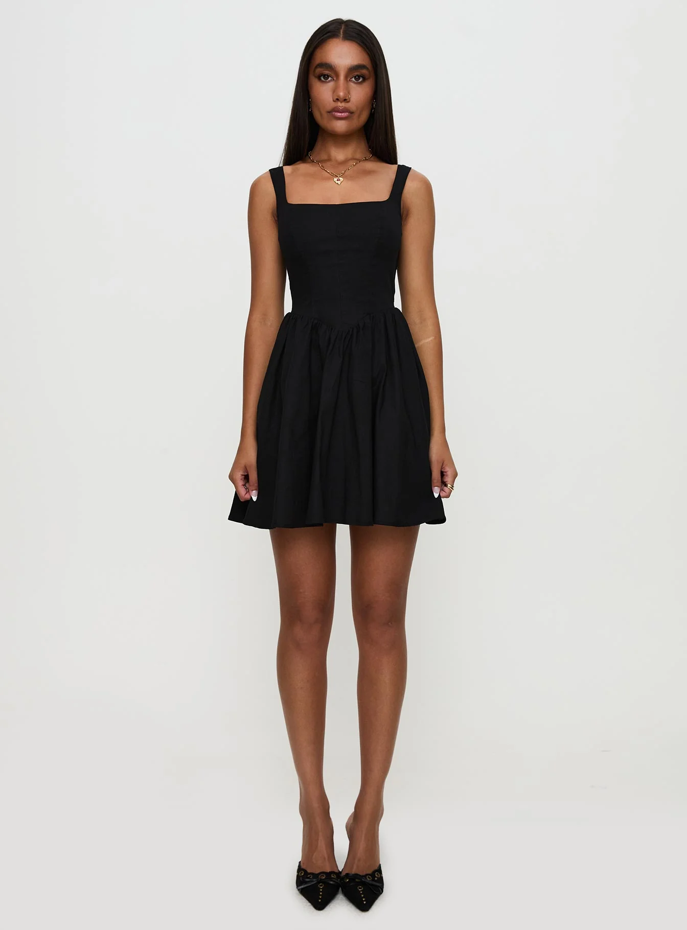 Martie Mini Dress Black - Image 7