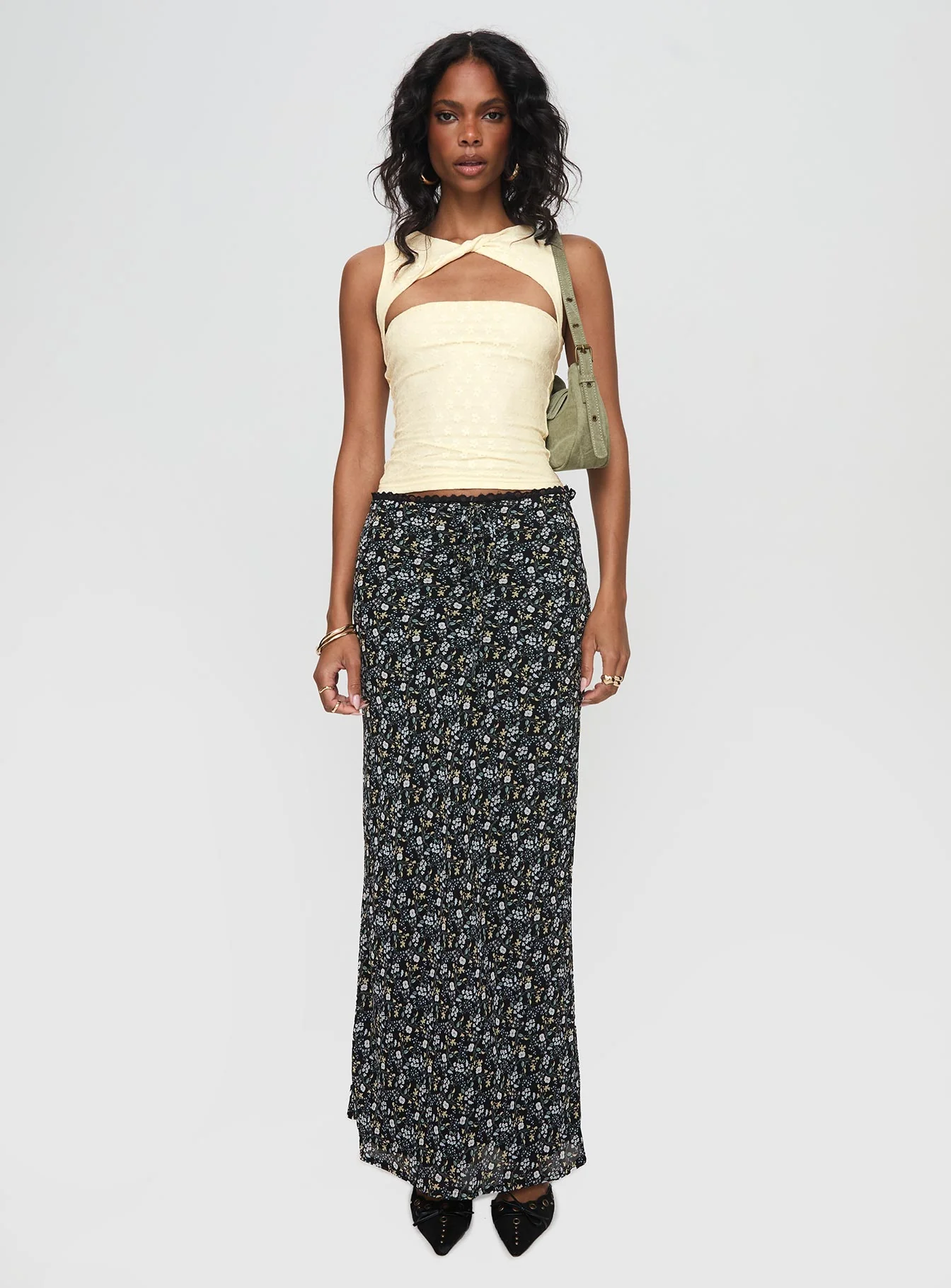 Martiney Twisted Tank Top Yellow - Image 7