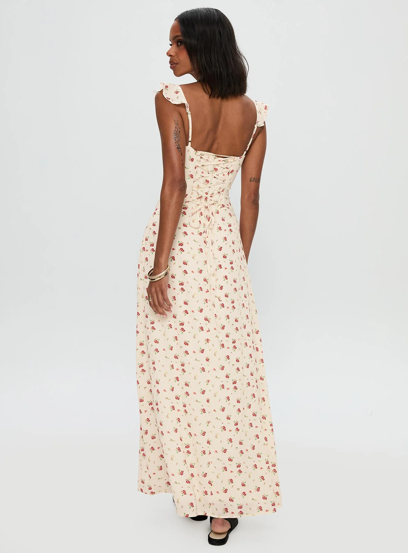 Maryana Maxi Dress Cream / Multi - Image 5