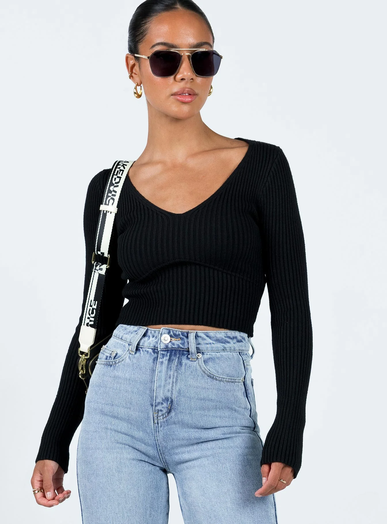 Meier Long Sleeve Top Black - Image 2