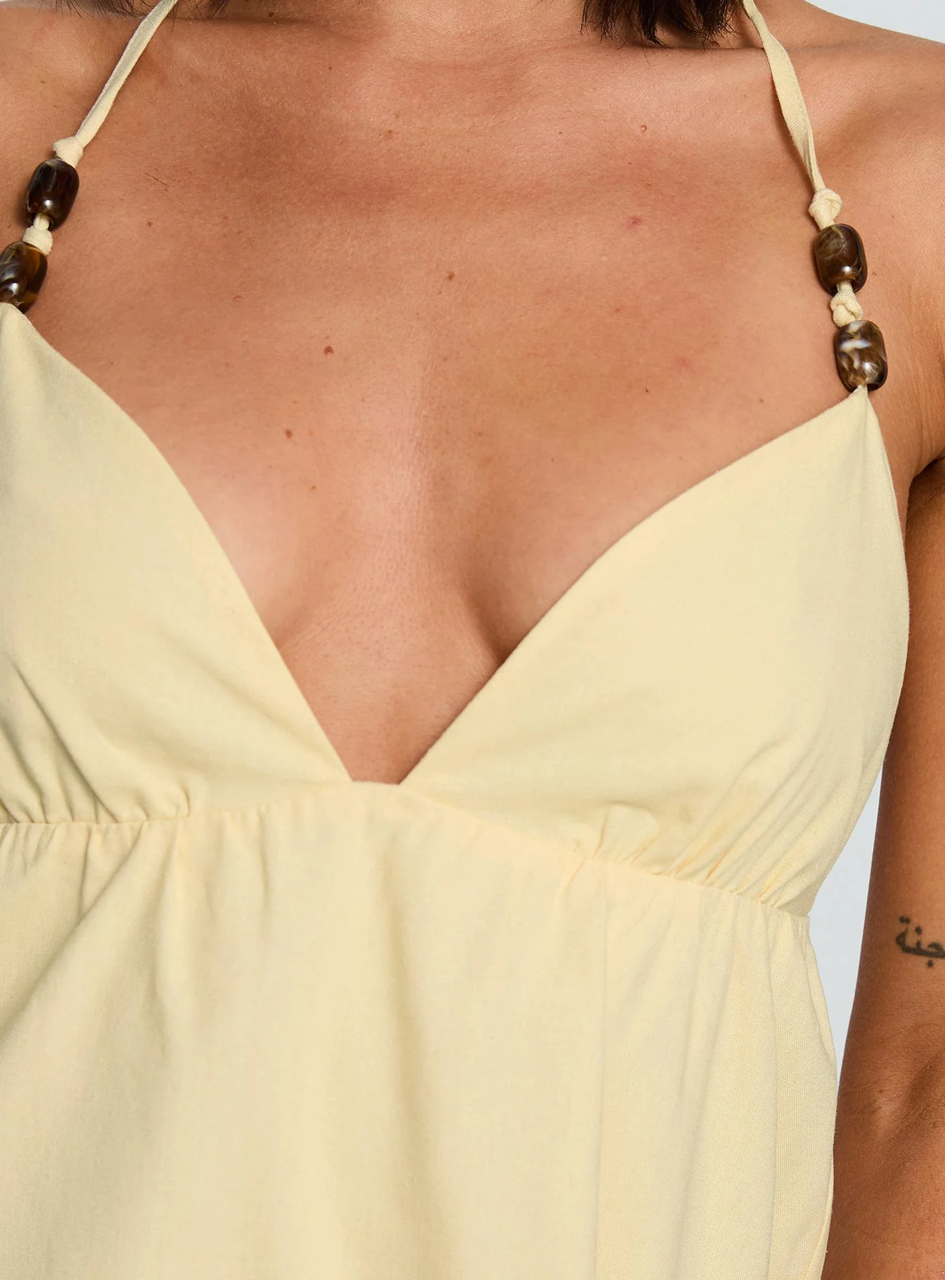 Melanea Mini Dress Yellow - Image 6