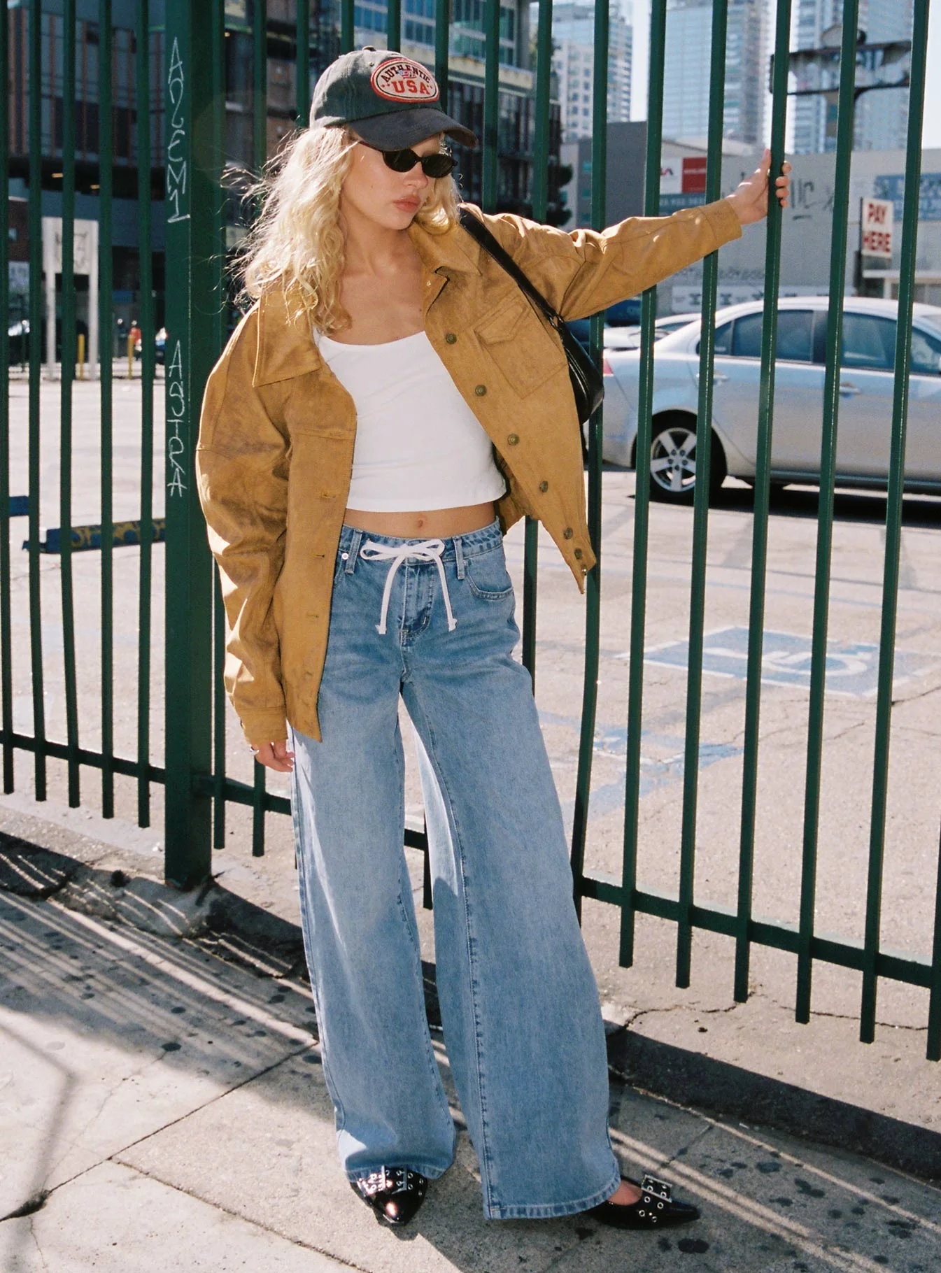 Mellowed Out Low Rise Straight Leg Jeans Mid Blue - Image 8