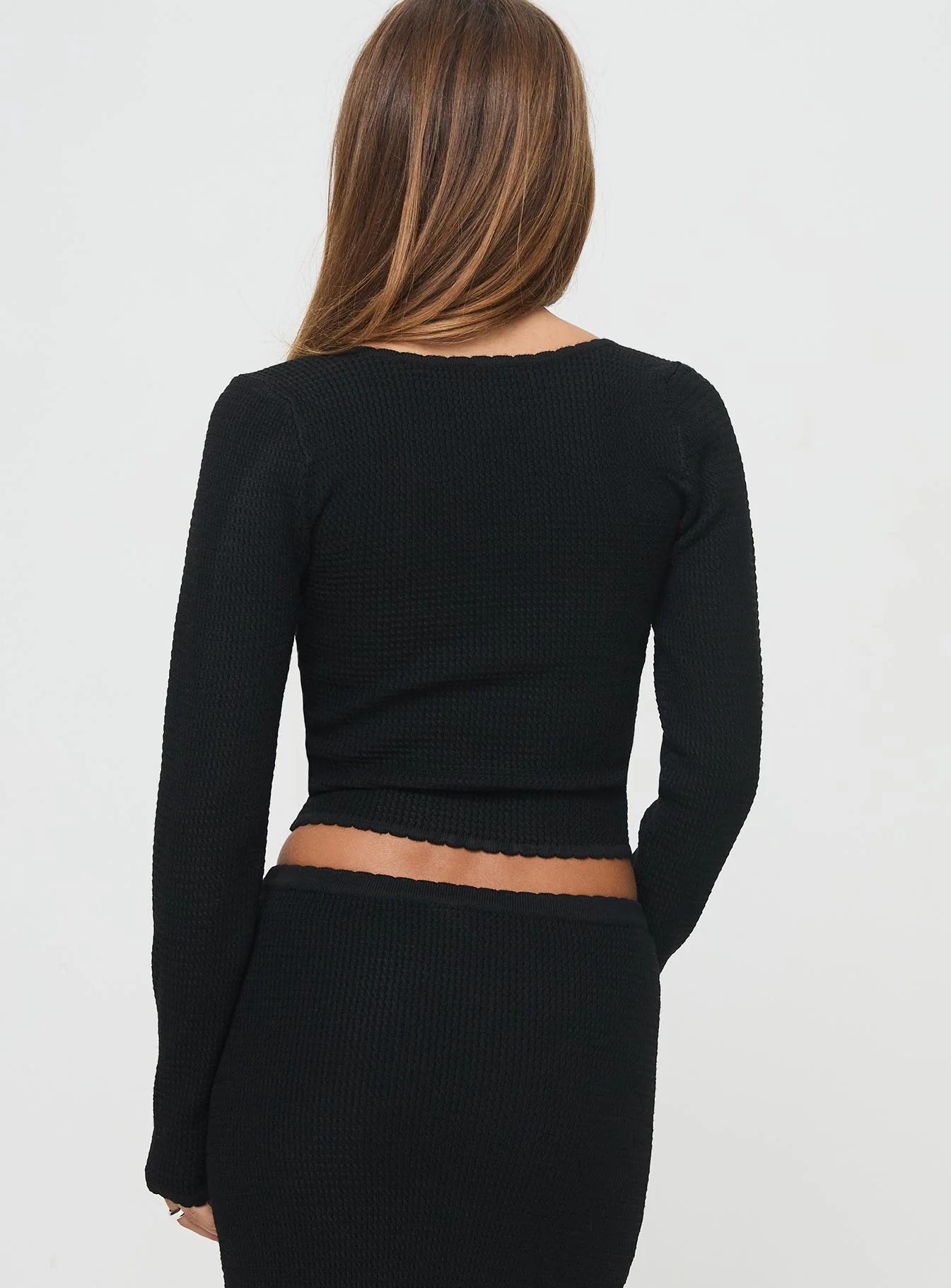 Memi Long Sleeve Top Black - Image 5