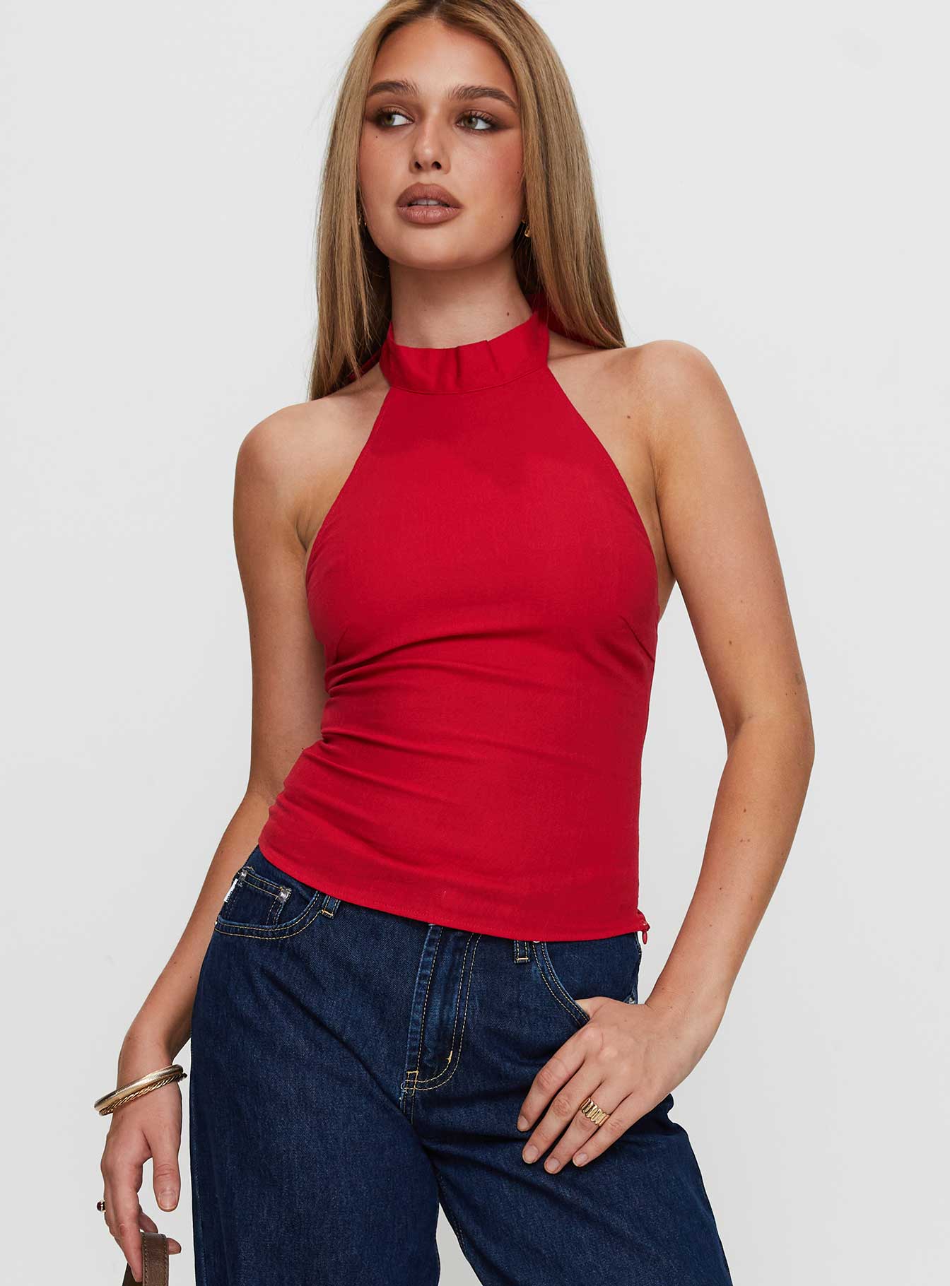 Merril Halter Top Red - Image 2