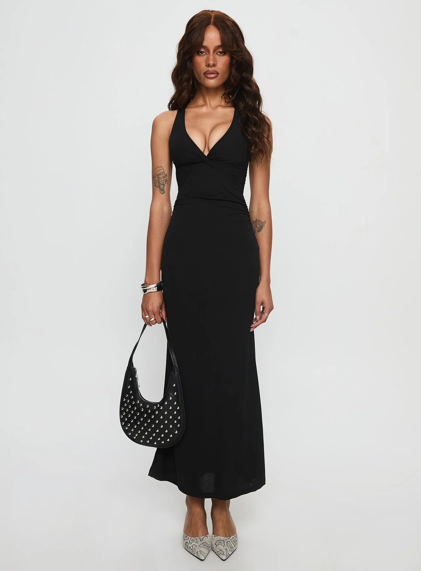 Mesmerise Halter Maxi Dress Black - Image 6