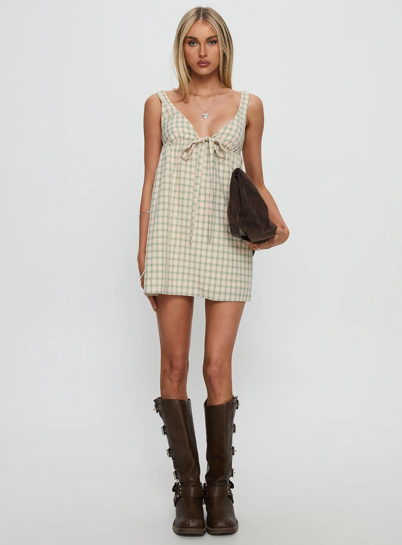 Micki Babydoll Mini Dress Multi - Image 7