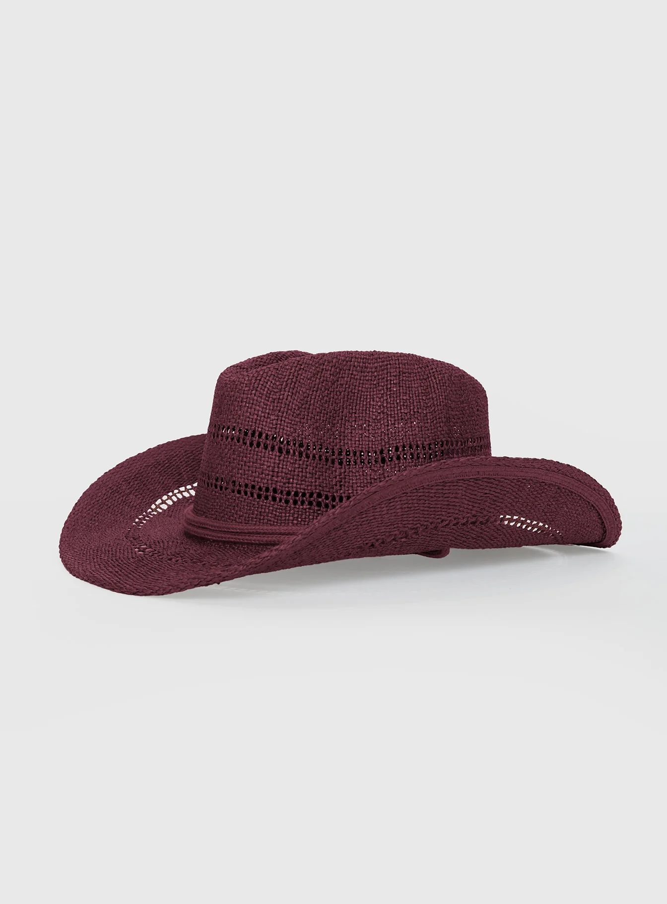 Mid Morning Cowboy Hat Burgundy - Image 3