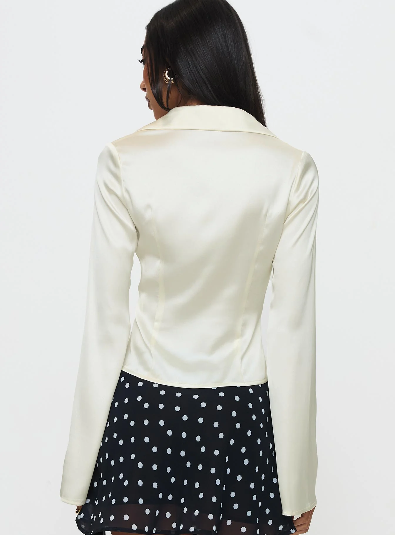 Miravella Long Sleeve Top Cream - Image 5
