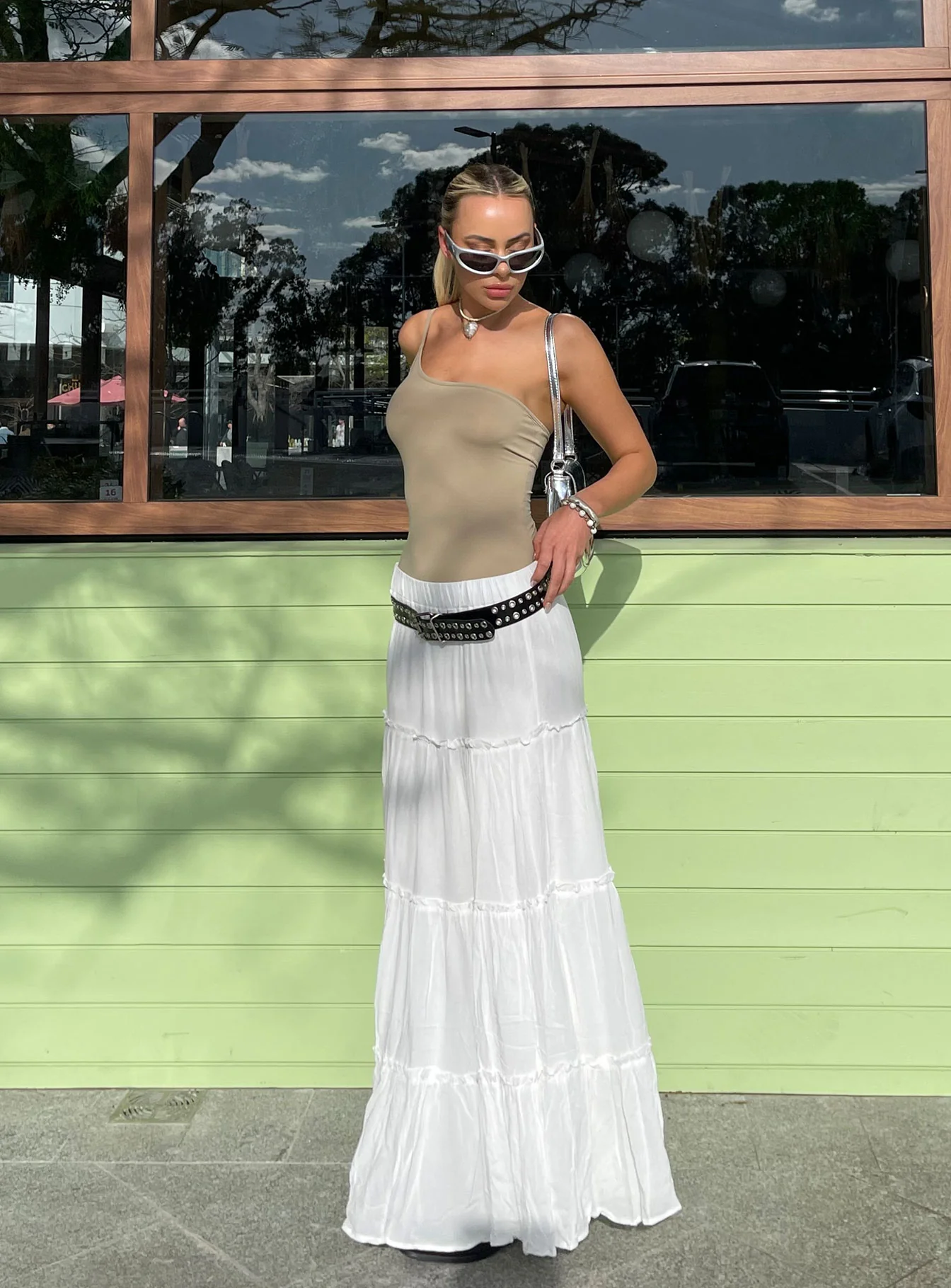 Miriah Maxi Skirt White - Image 7