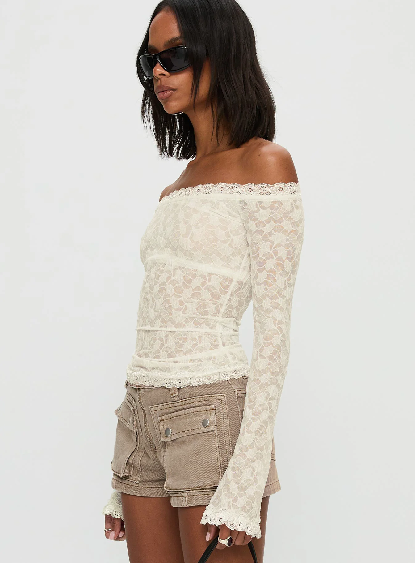 Mochapella Off The Shoulder Top White - Image 4