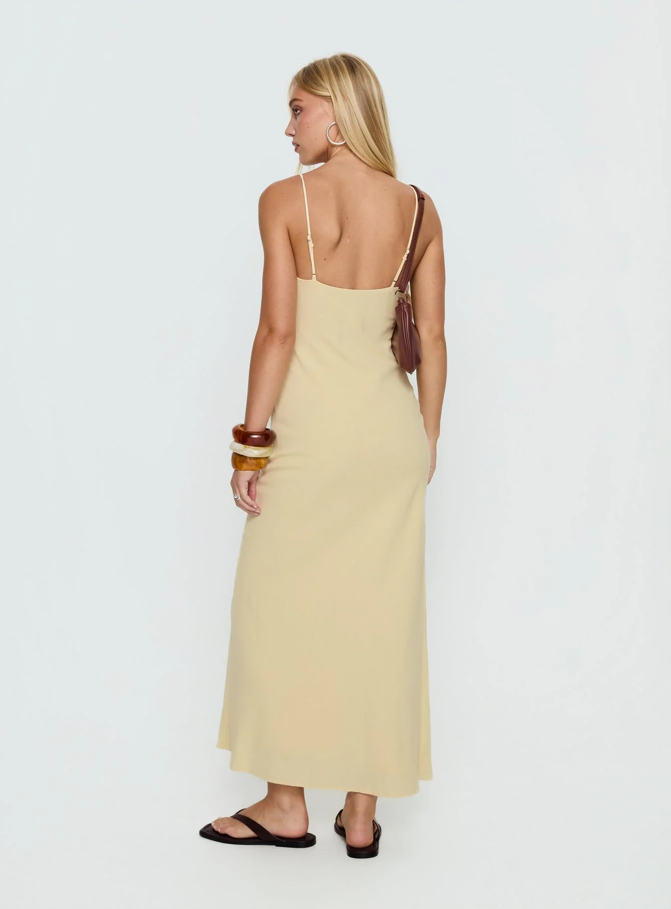 Montie Scoop Maxi Dress Lemon - Image 4