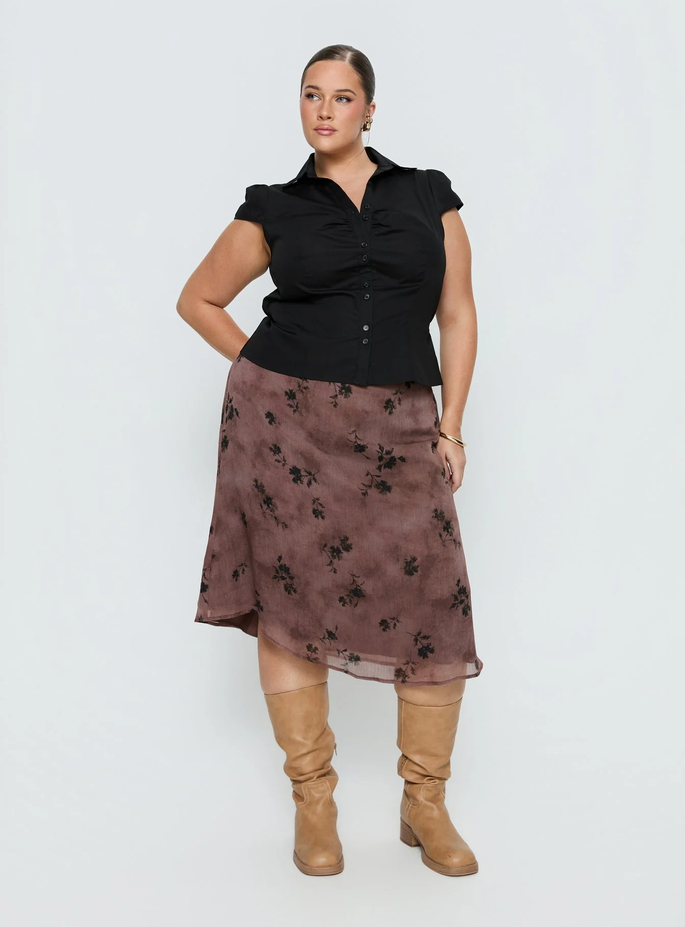 Moses Midi Skirt Multi Curve - Image 2