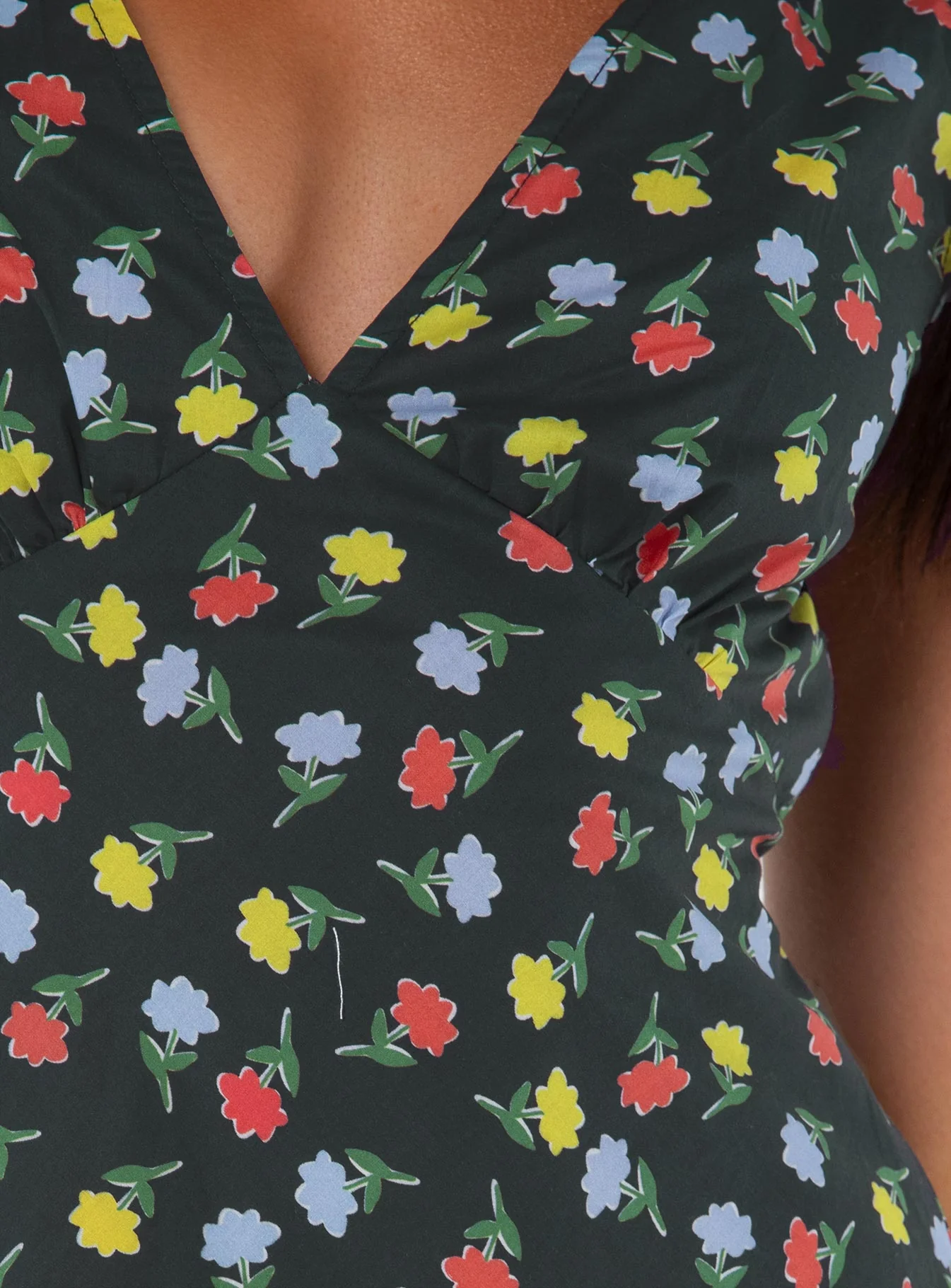 Nellie Mini Dress Black / Multi Floral - Image 6