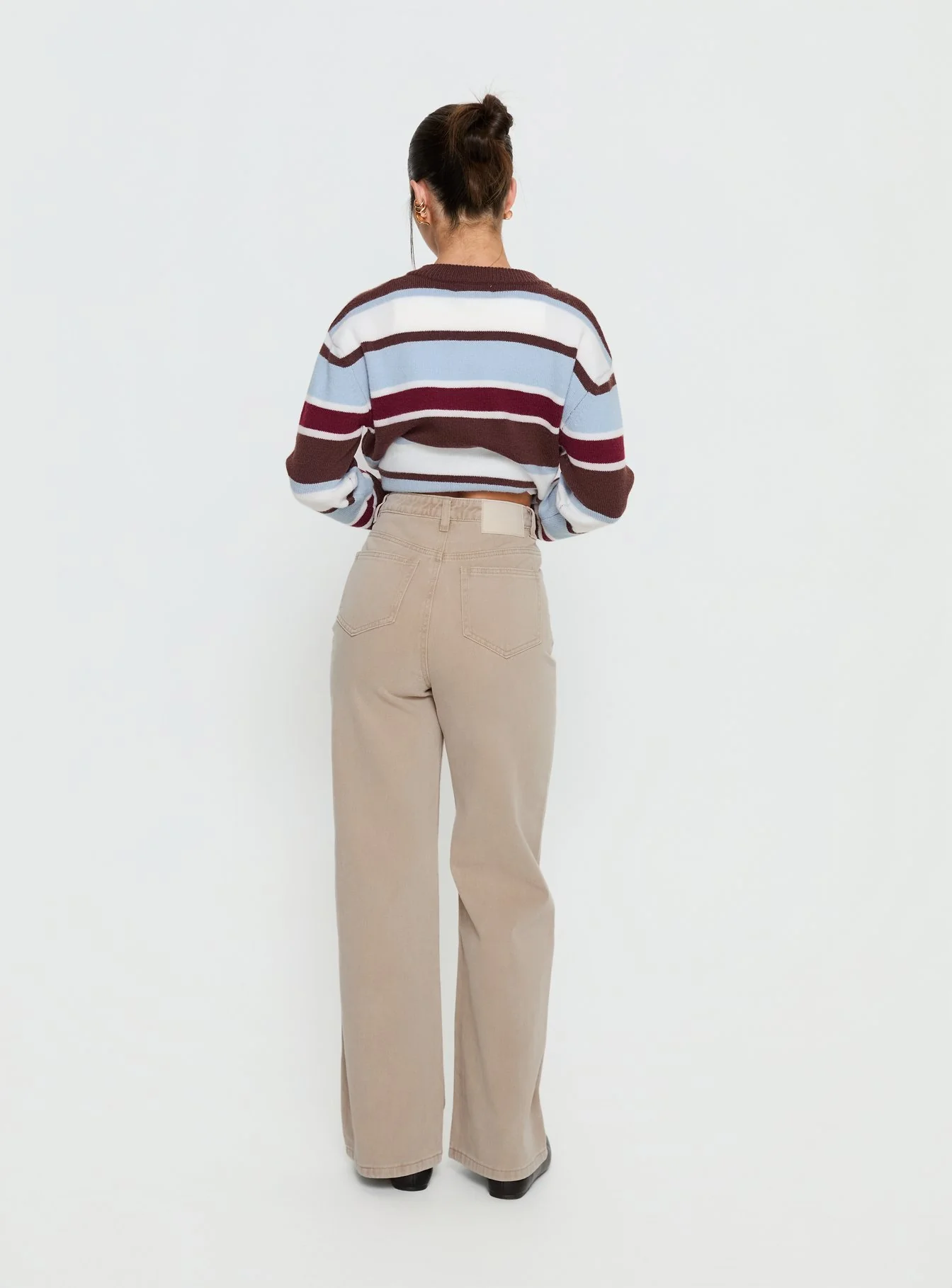 Nicolo High Rise Straight Leg Jeans Concrete - Image 4