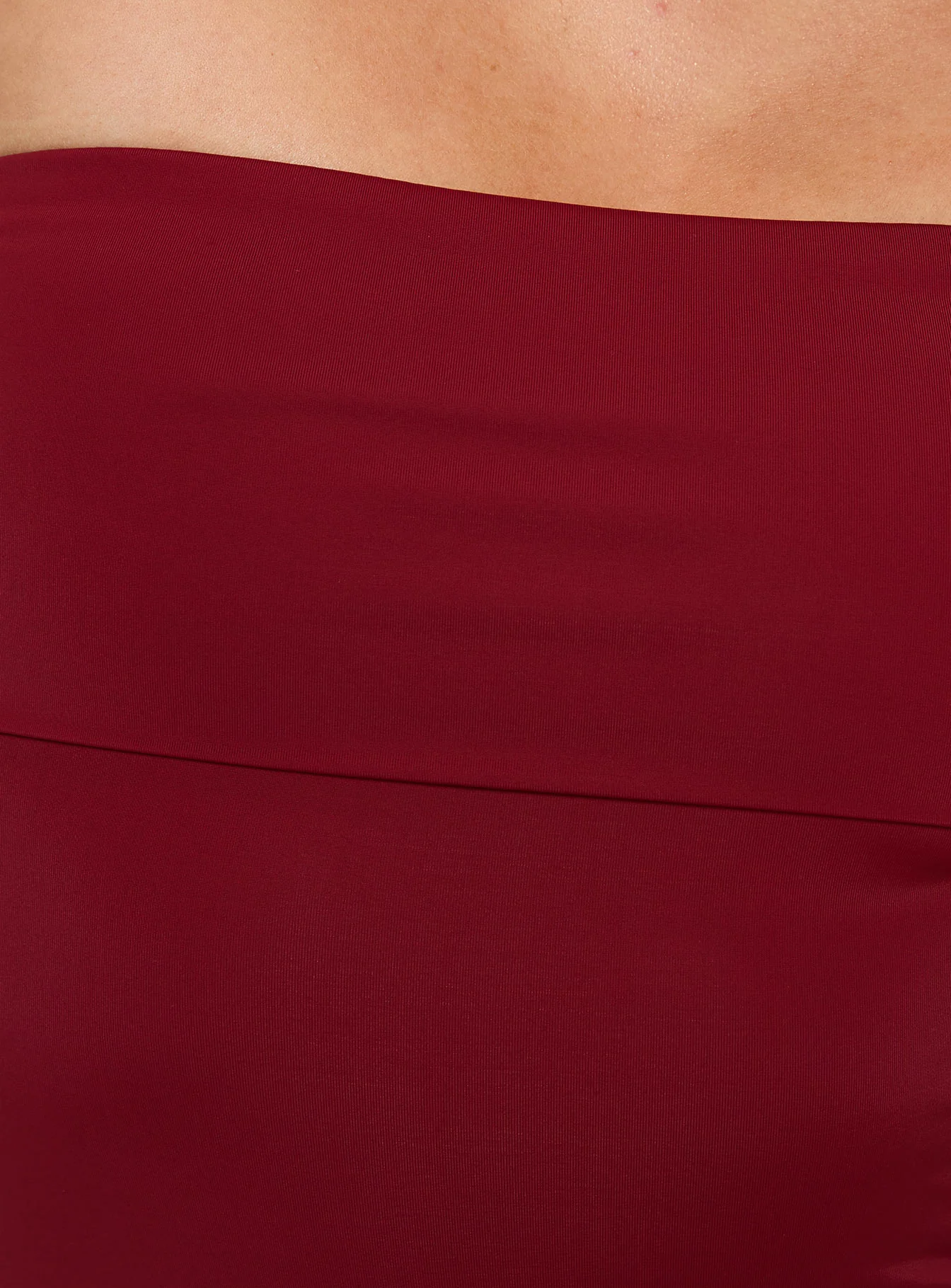 Niner Strapless Bodysuit Burgundy - Image 6