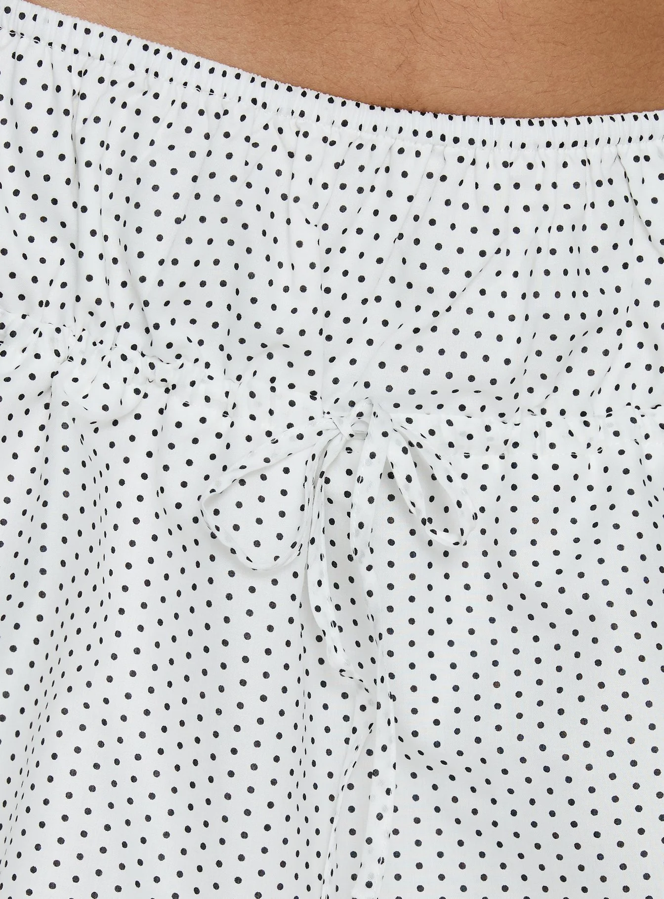 Nomi Mini Skirt White Polka Dot - Image 6