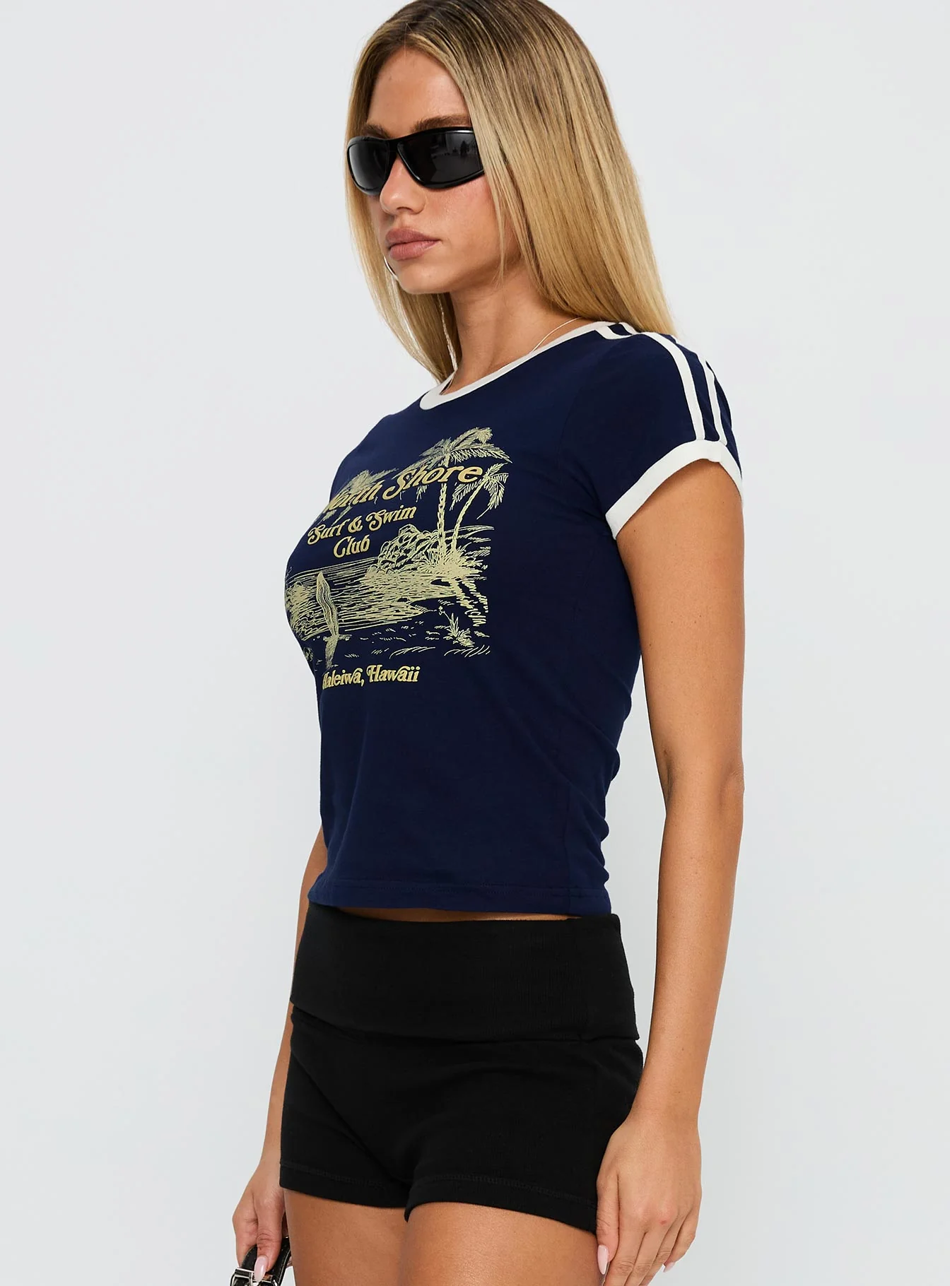 North Shore Graphic Top Blue - Image 3
