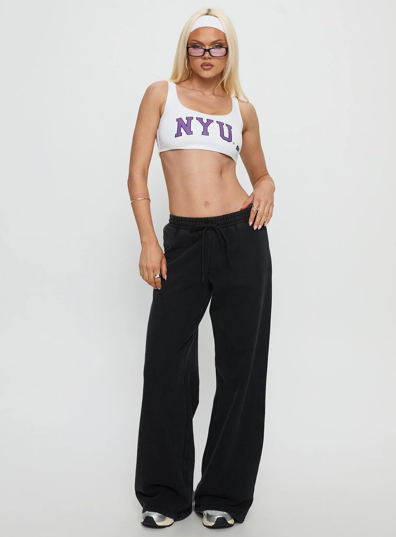 NYU Scoopneck Tank Top White - Image 3