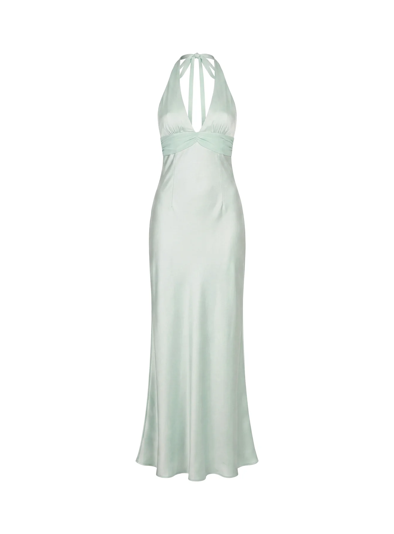 Odyssa Halter Maxi Dress Mint Green - Image 11