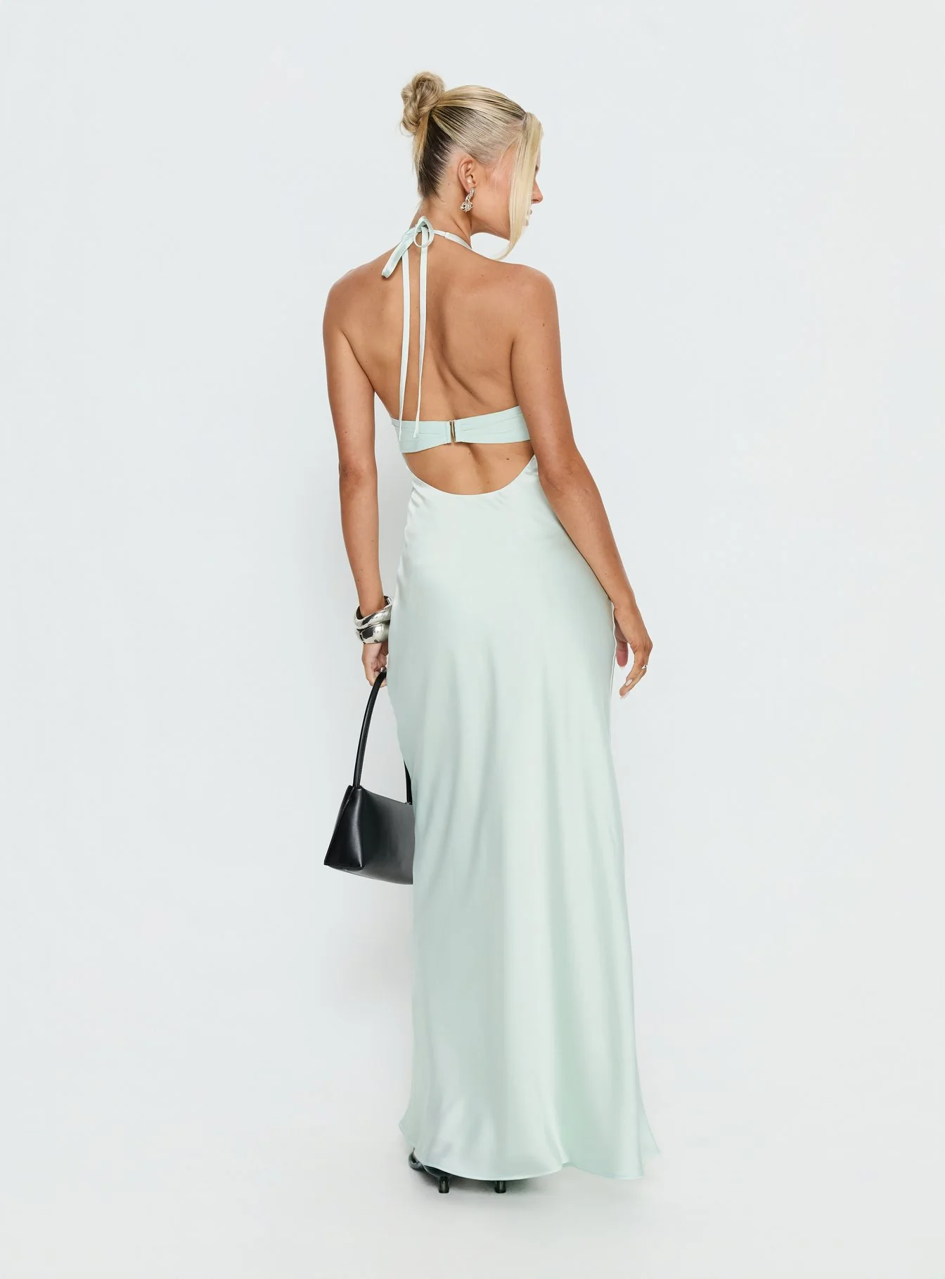 Odyssa Halter Maxi Dress Mint Green - Image 5