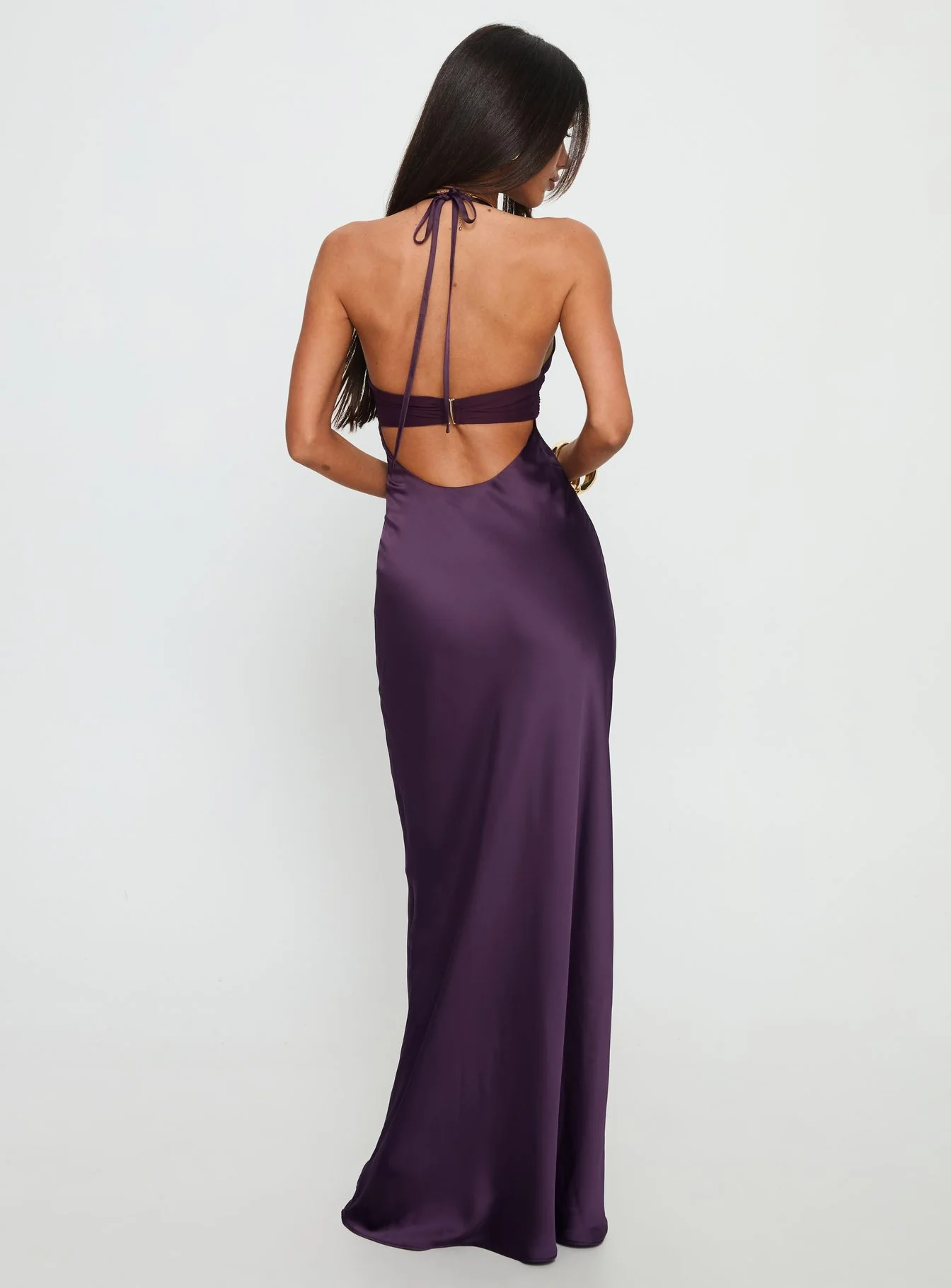 Odyssa Halter Maxi Dress Purple - Image 4