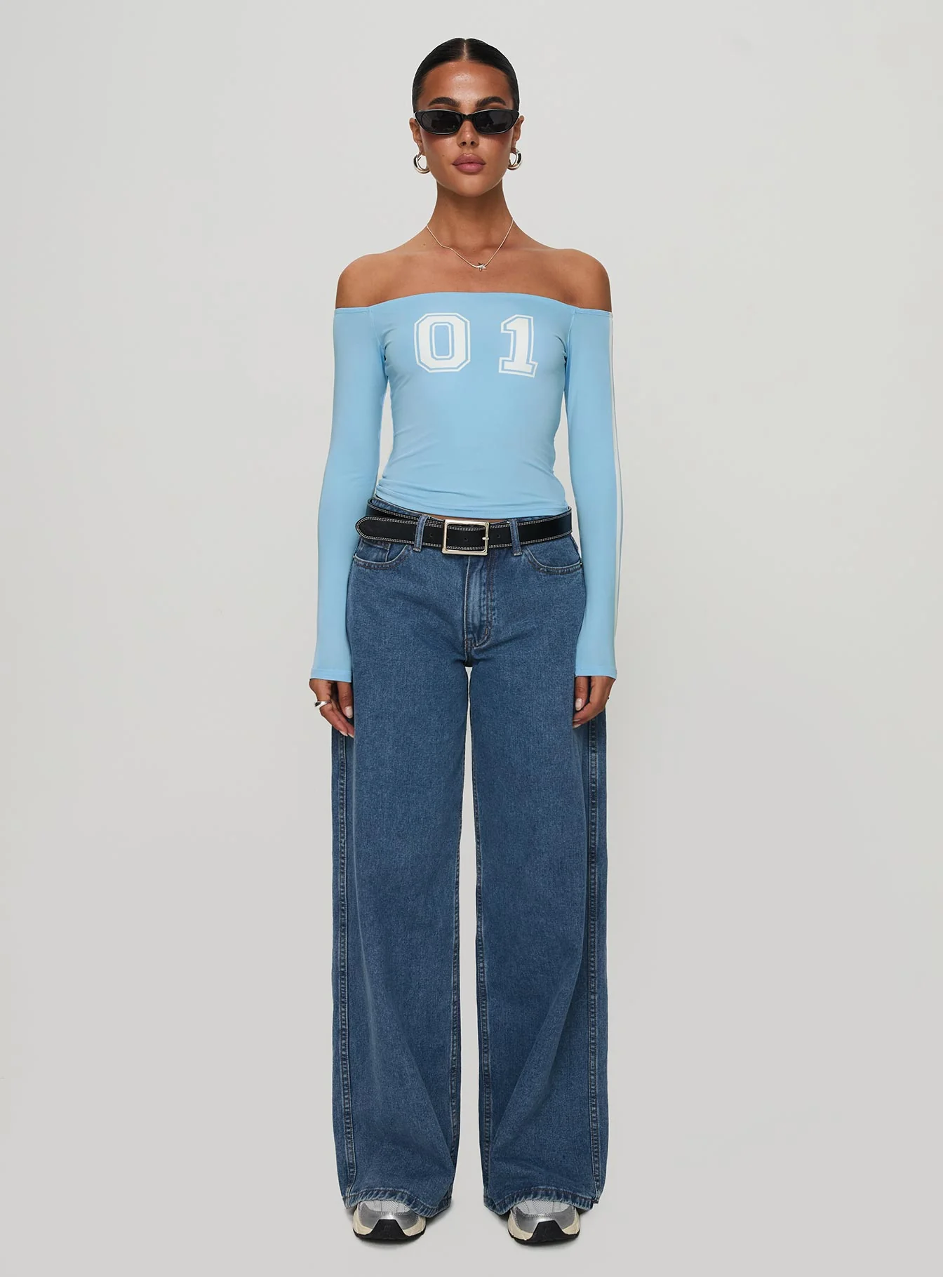 One And Only Long Sleeve Top Blue - Image 7