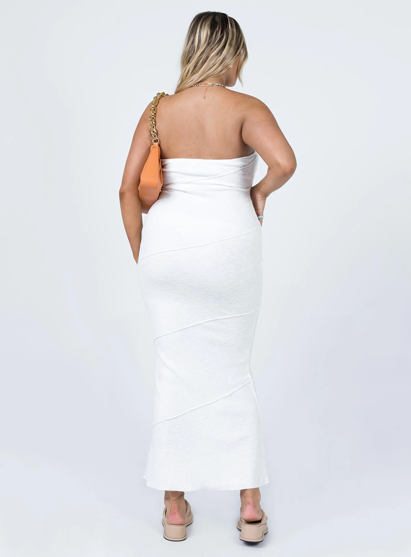 Oscar Midi Dress White - Image 5