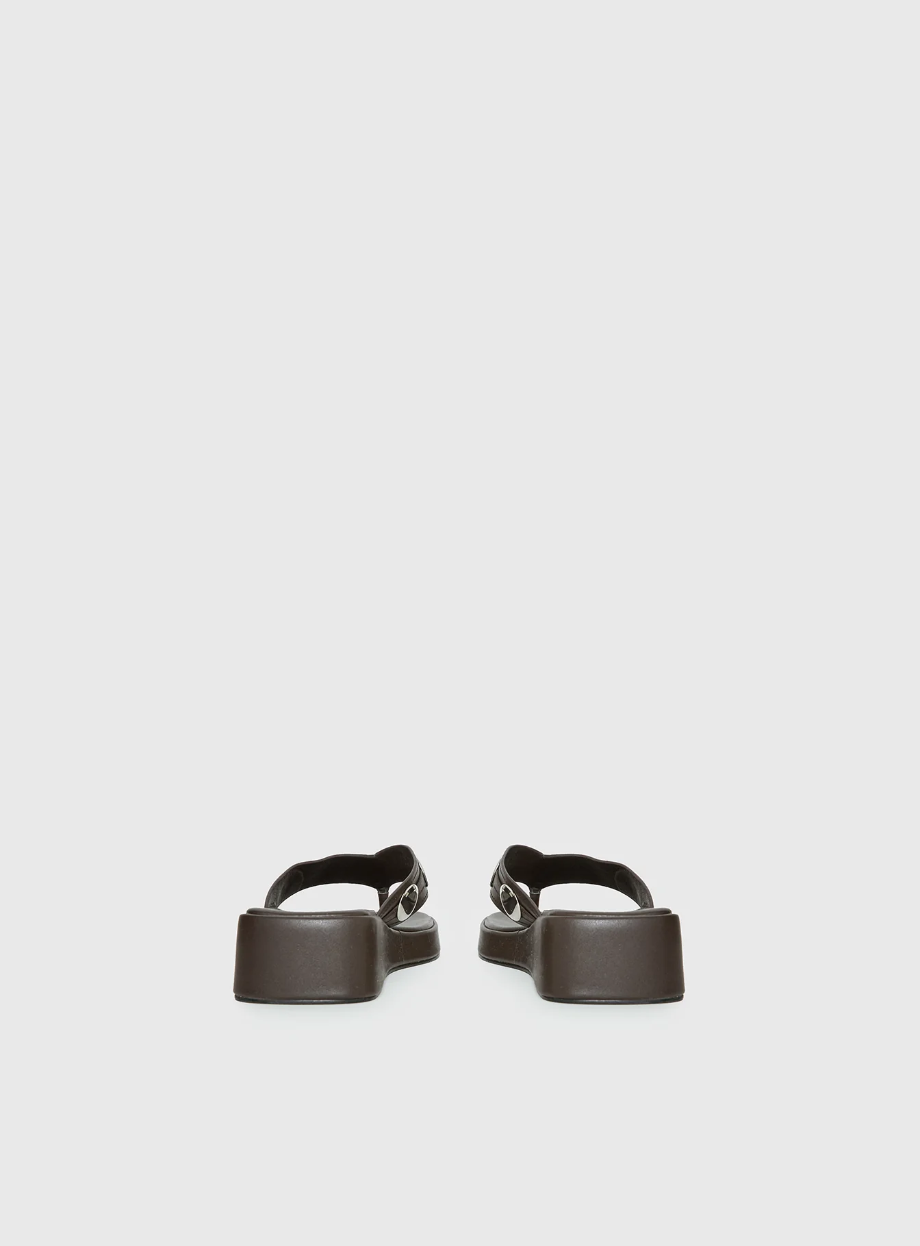 Paislee Stud Detail Sandals Brown - Image 4