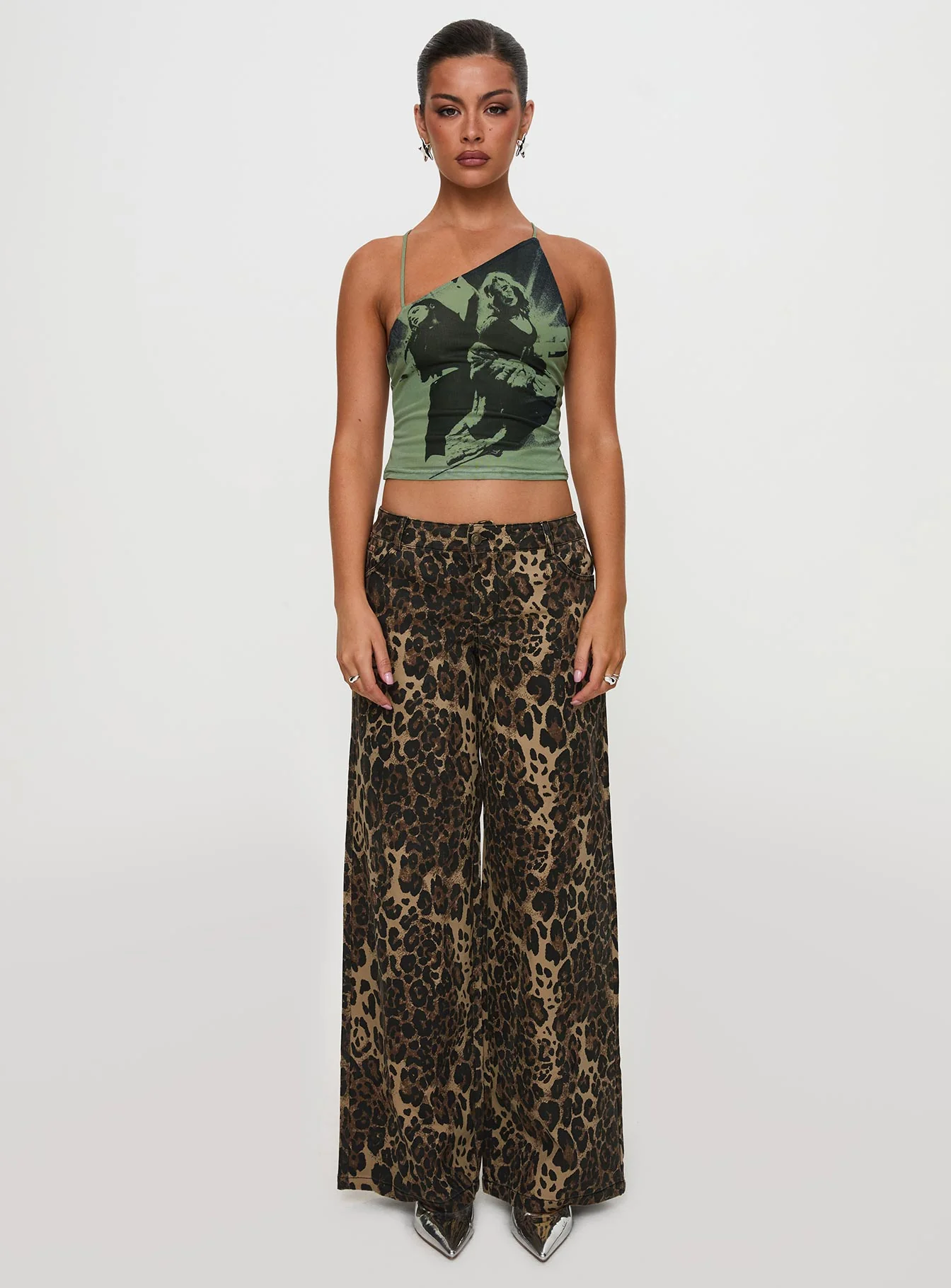 Pantar Low Rise Pants Leopard - Image 10