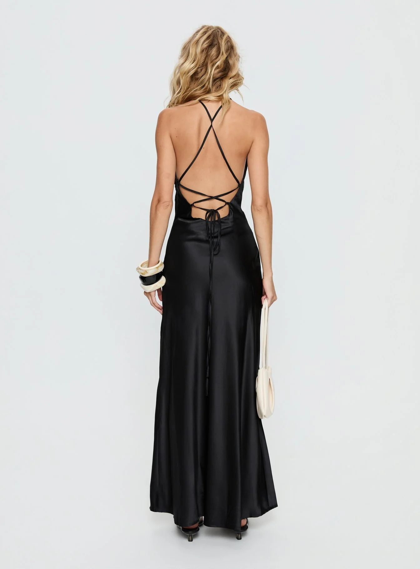 Paradox Cowl Maxi Dress Black - Image 4