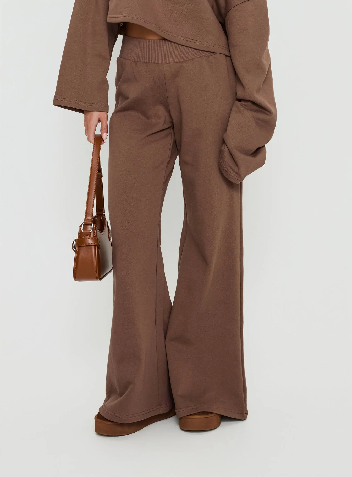 Peaks Flared Track Pants Cocoa - Image 2