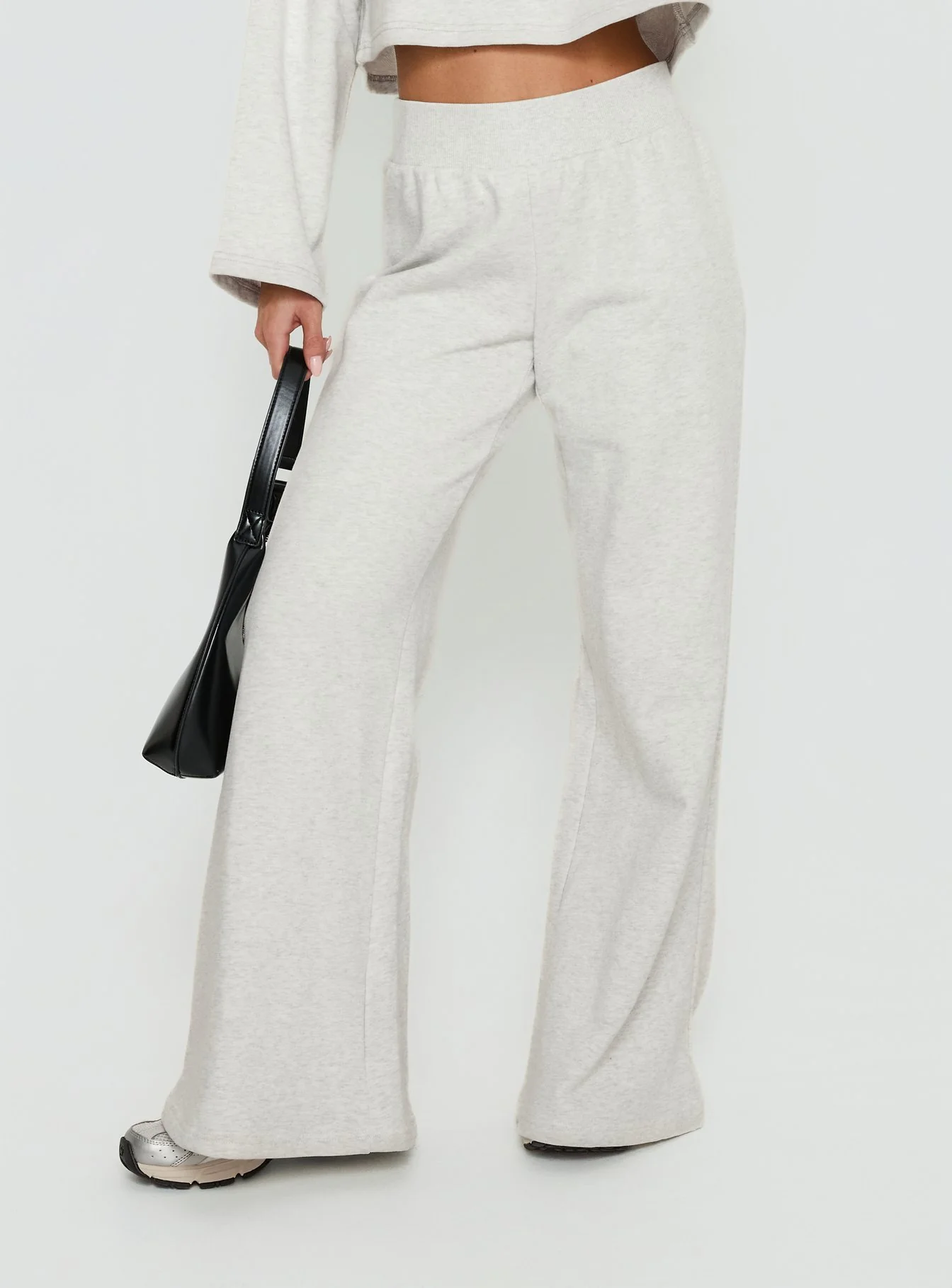 Peaks Flared Track Pants Snow Marle - Image 2