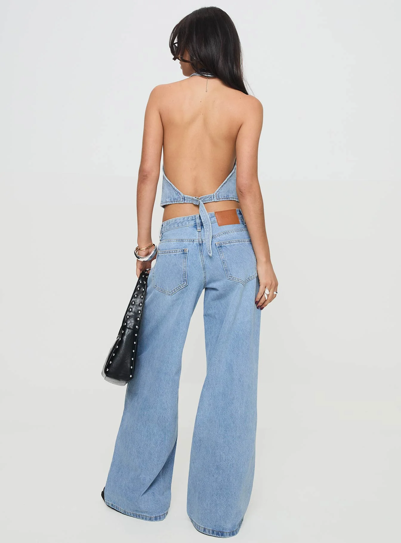 Pearlisle Low Rise Baggy Jeans Light Wash - Image 5