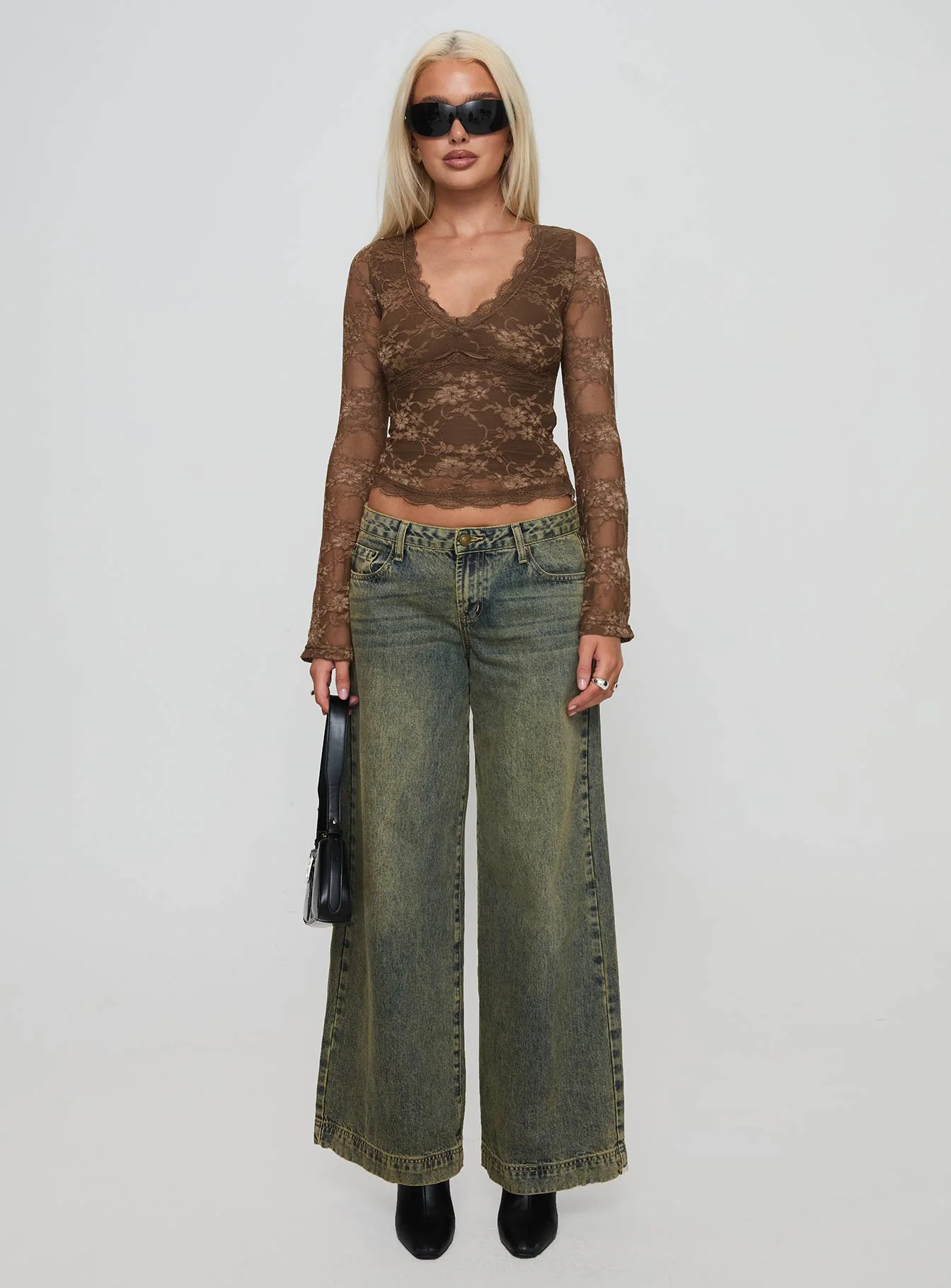 Pitter Long Sleeve Top Brown - Image 7