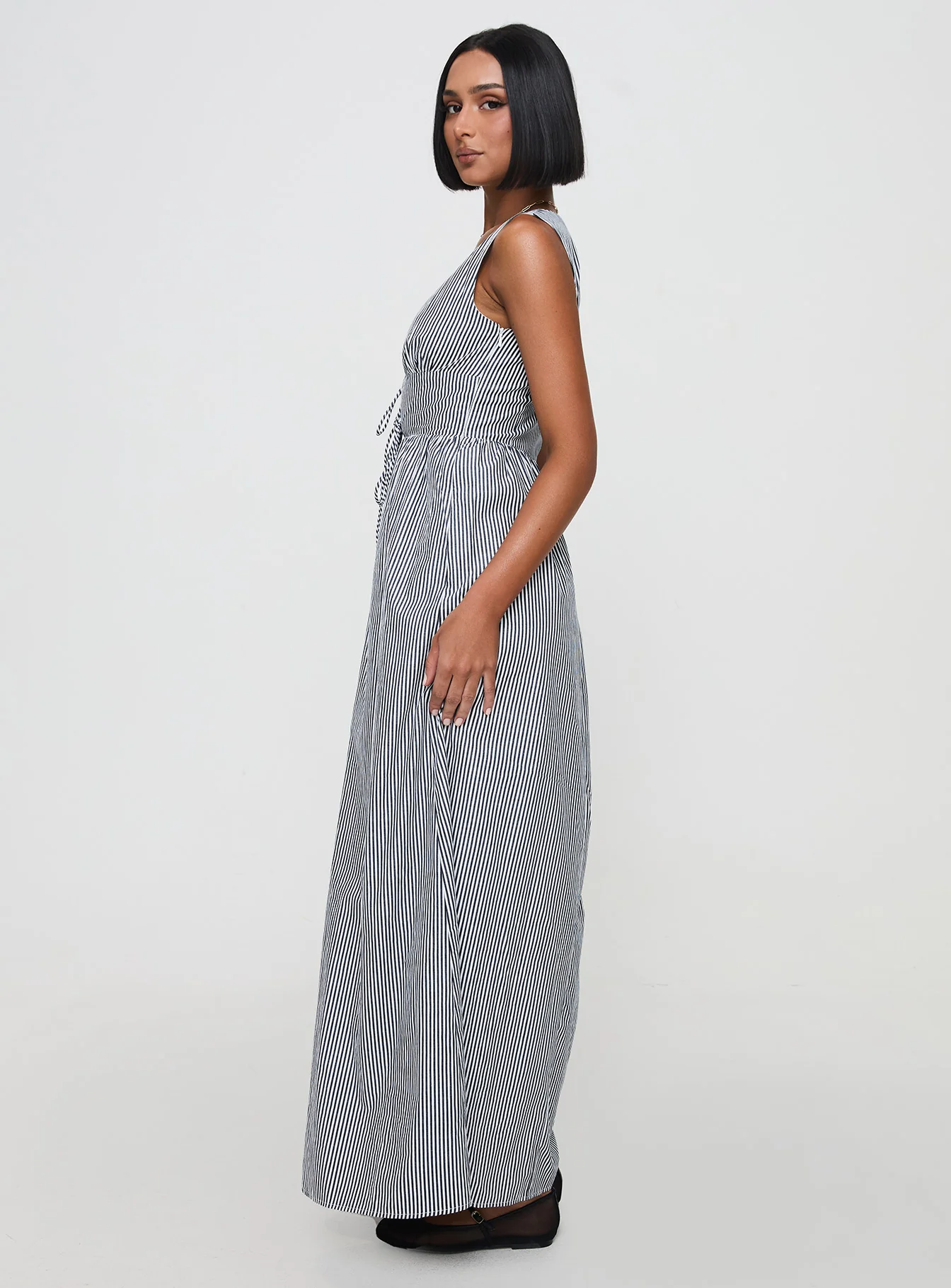Pokey Maxi Dress Black / White Stripe - Image 4