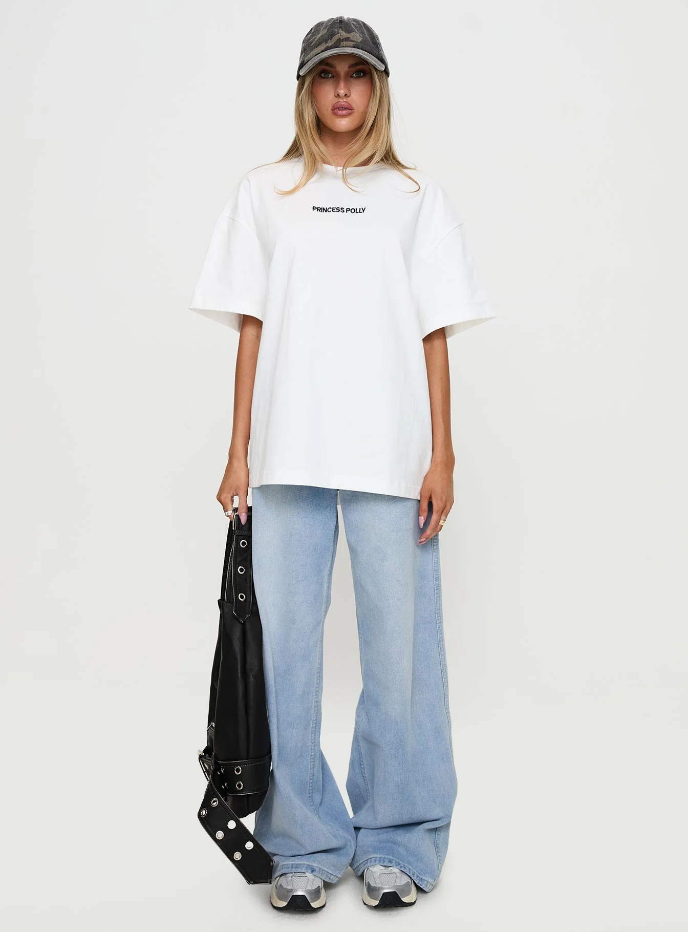 Power Play Active Oversized Tee White - Image 7