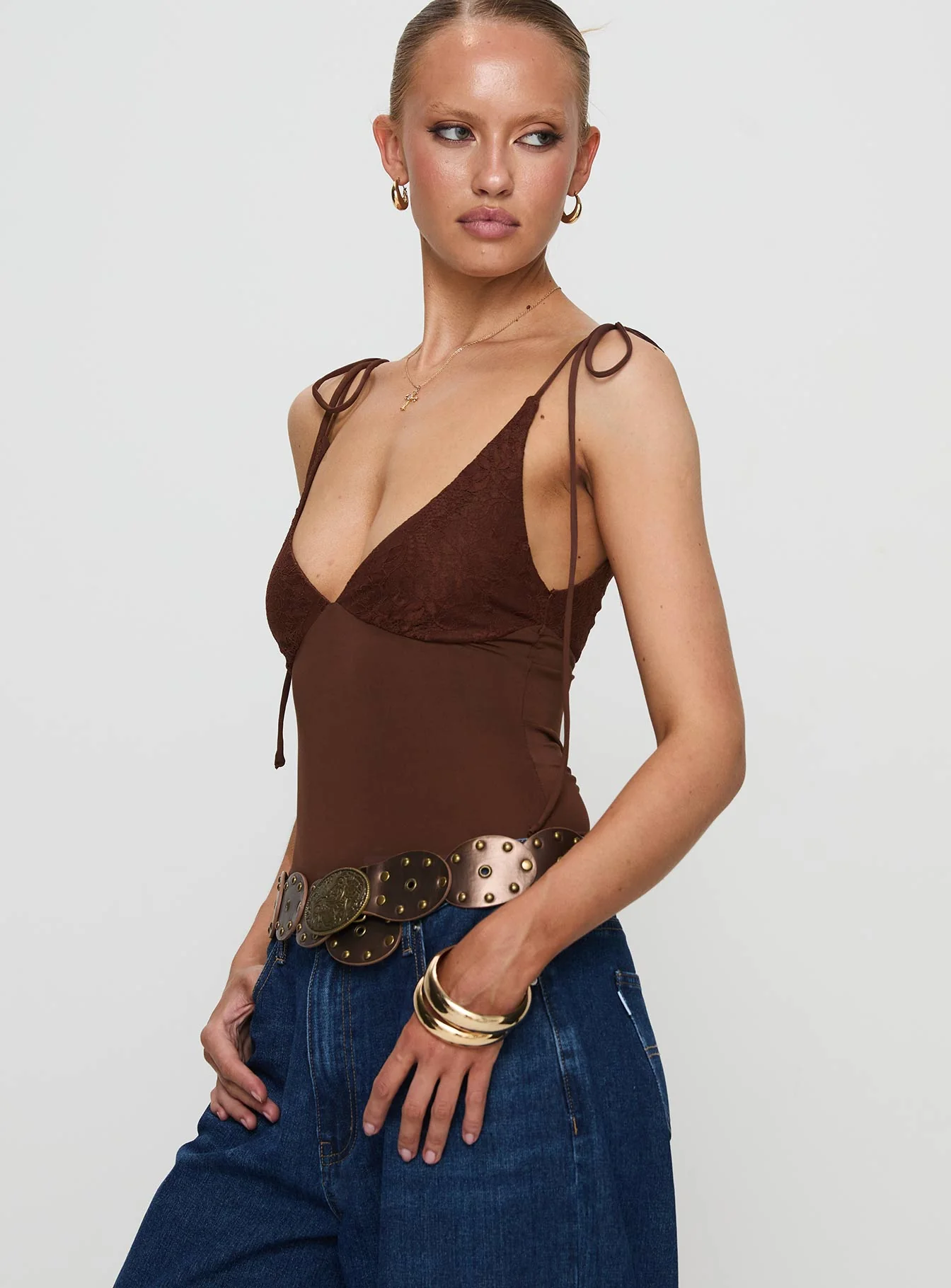 Prichard Bodysuit Brown - Image 4