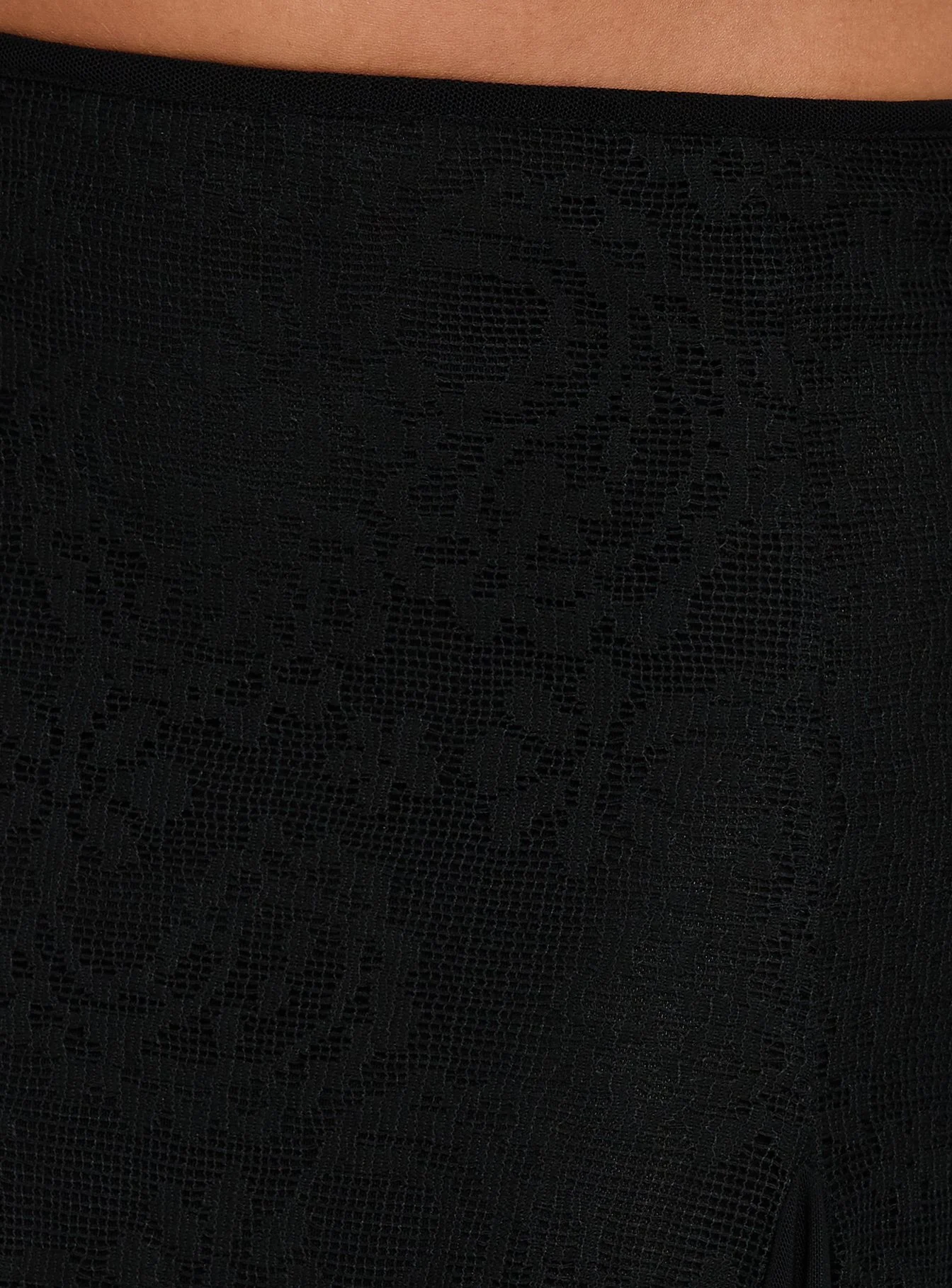Quani Lace Midi Skirt Black - Image 6