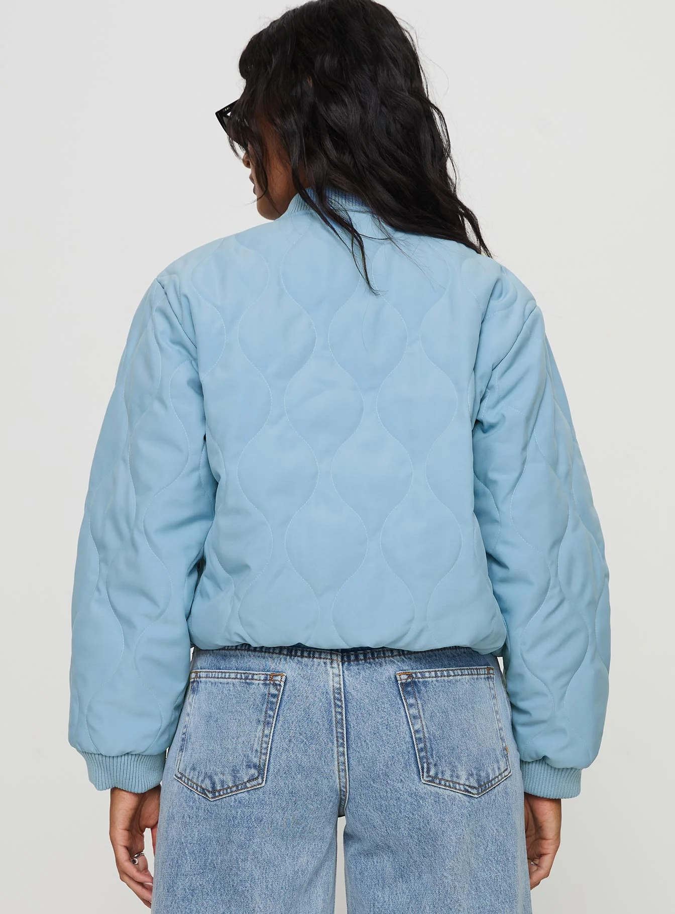 Qwynne Quilted Jacket Blue - Image 4