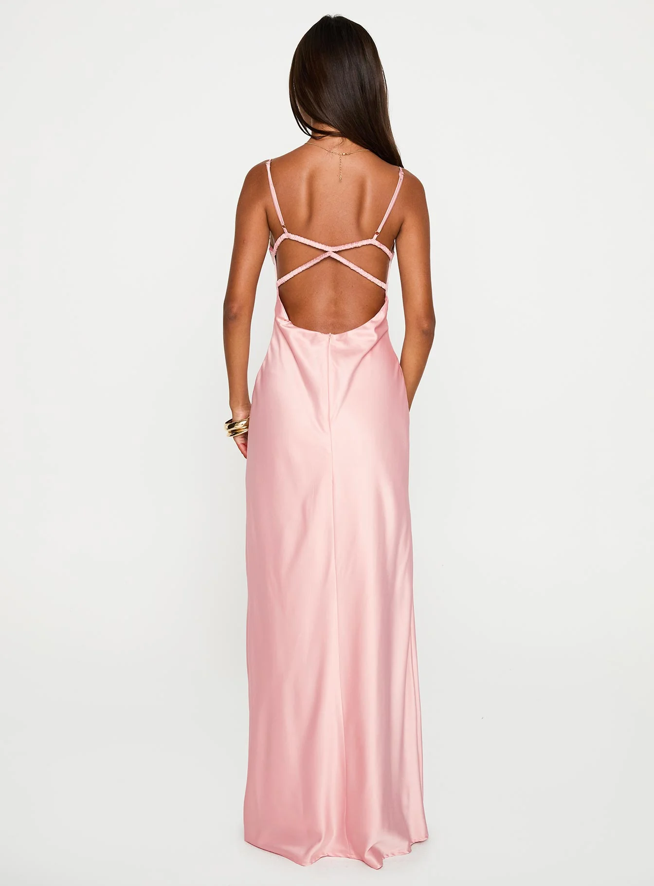 Ravia Maxi Dress Pink - Image 5