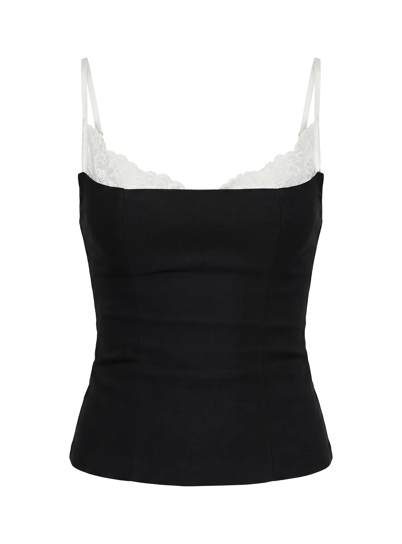 Renaissance Corset Lace Top Black / White - Image 14
