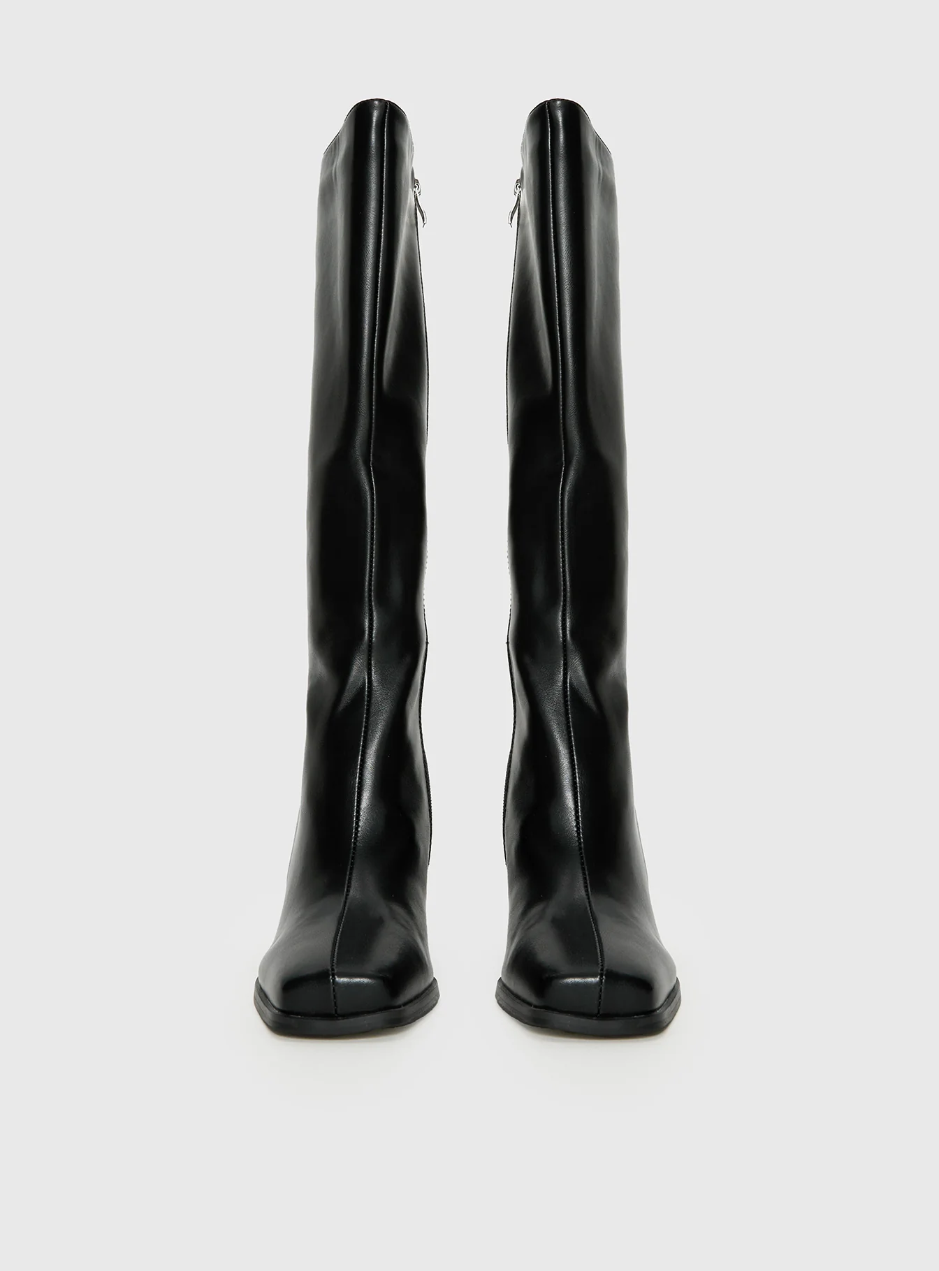 Renzo Knee High Boots Black - Image 3