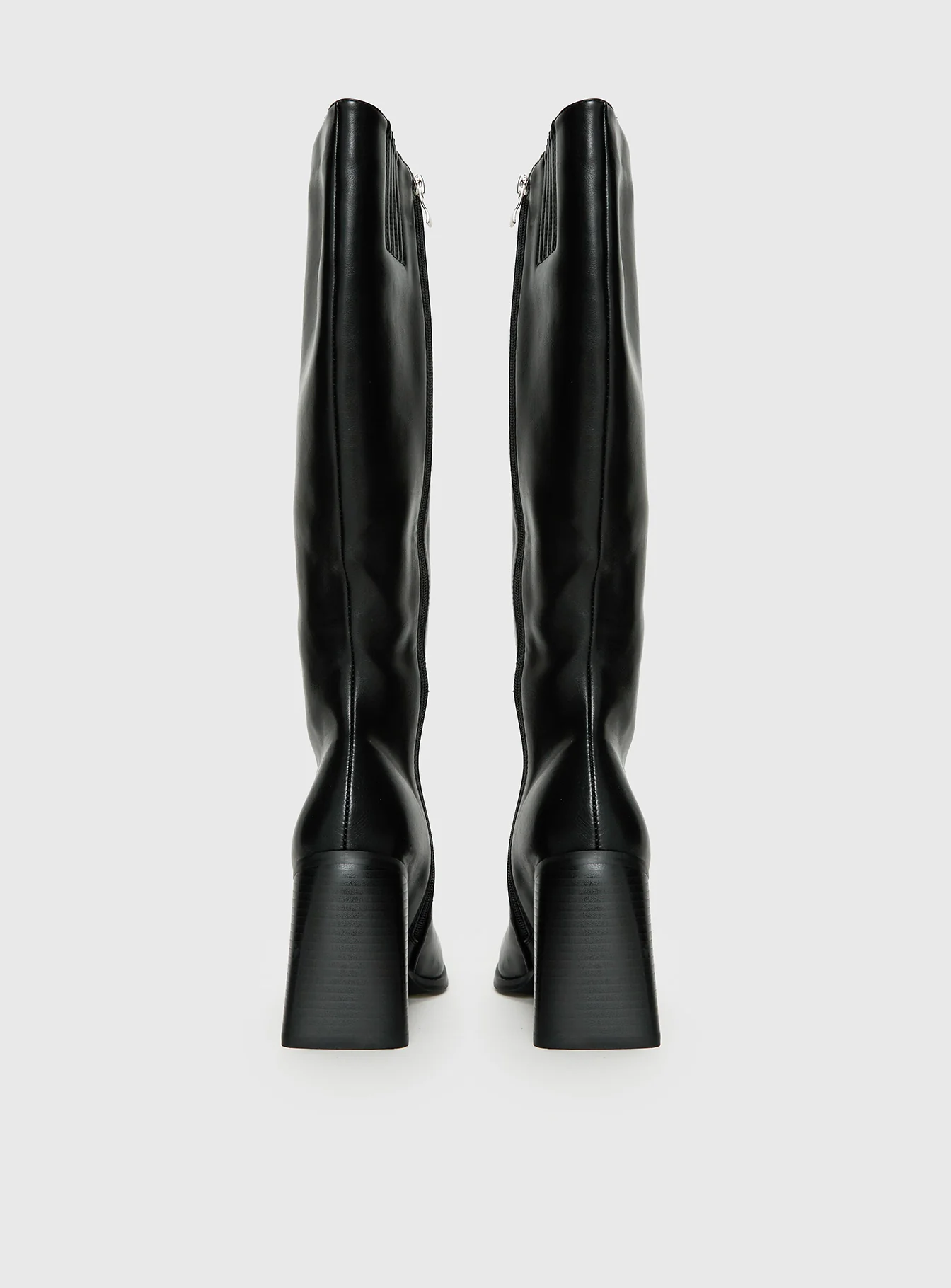 Renzo Knee High Boots Black - Image 4